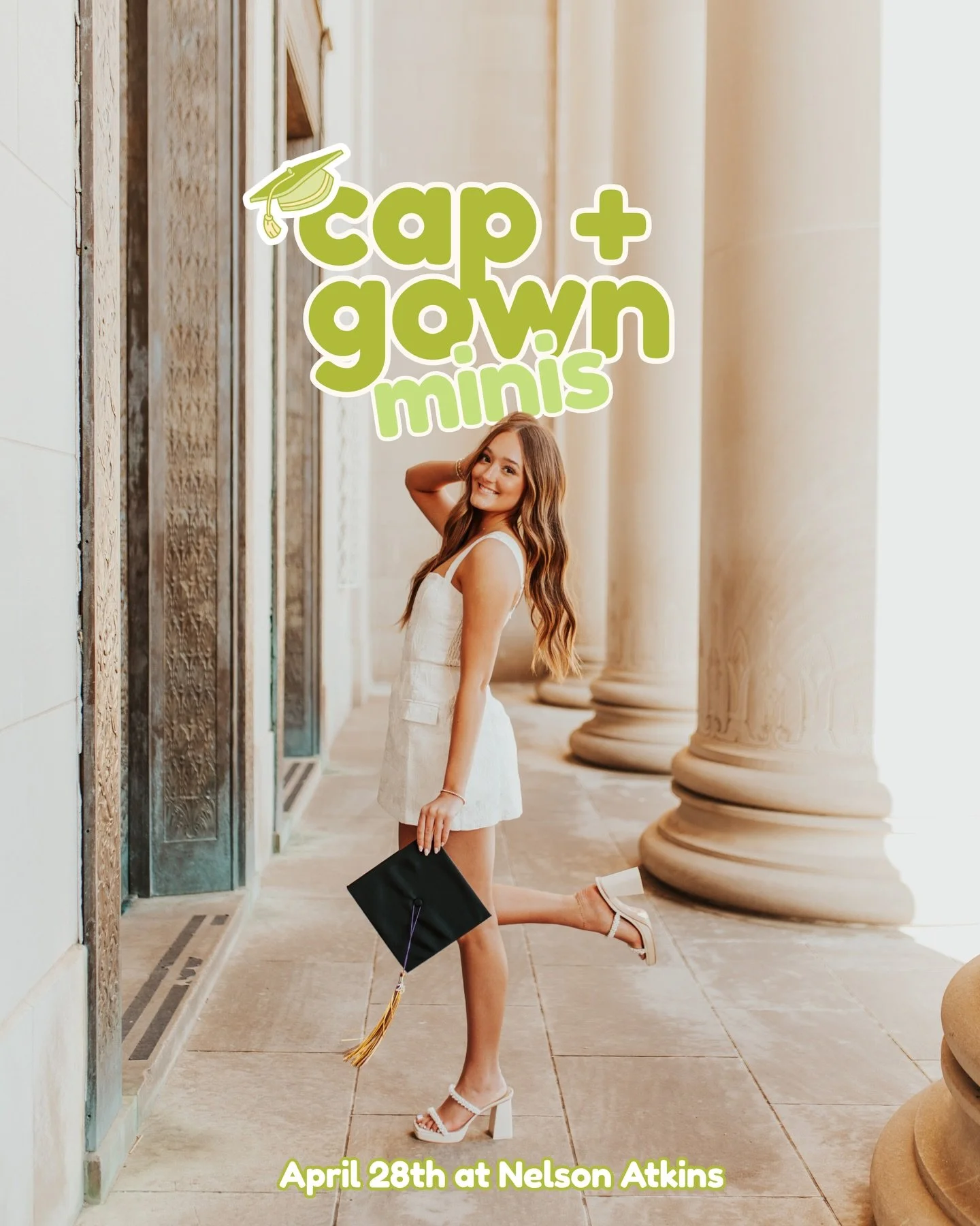 Cap + Gown Minis!!! 💛🎓⭐️🎉✨

SURPRISE!!! For the first time EVER, I&rsquo;m hosting Cap + Gown Minis!!!! ✨ The easiest + most affordable session I&rsquo;ve ever offered! Book it solo! Book it with friends! Let&rsquo;s take some awesome photos + cel