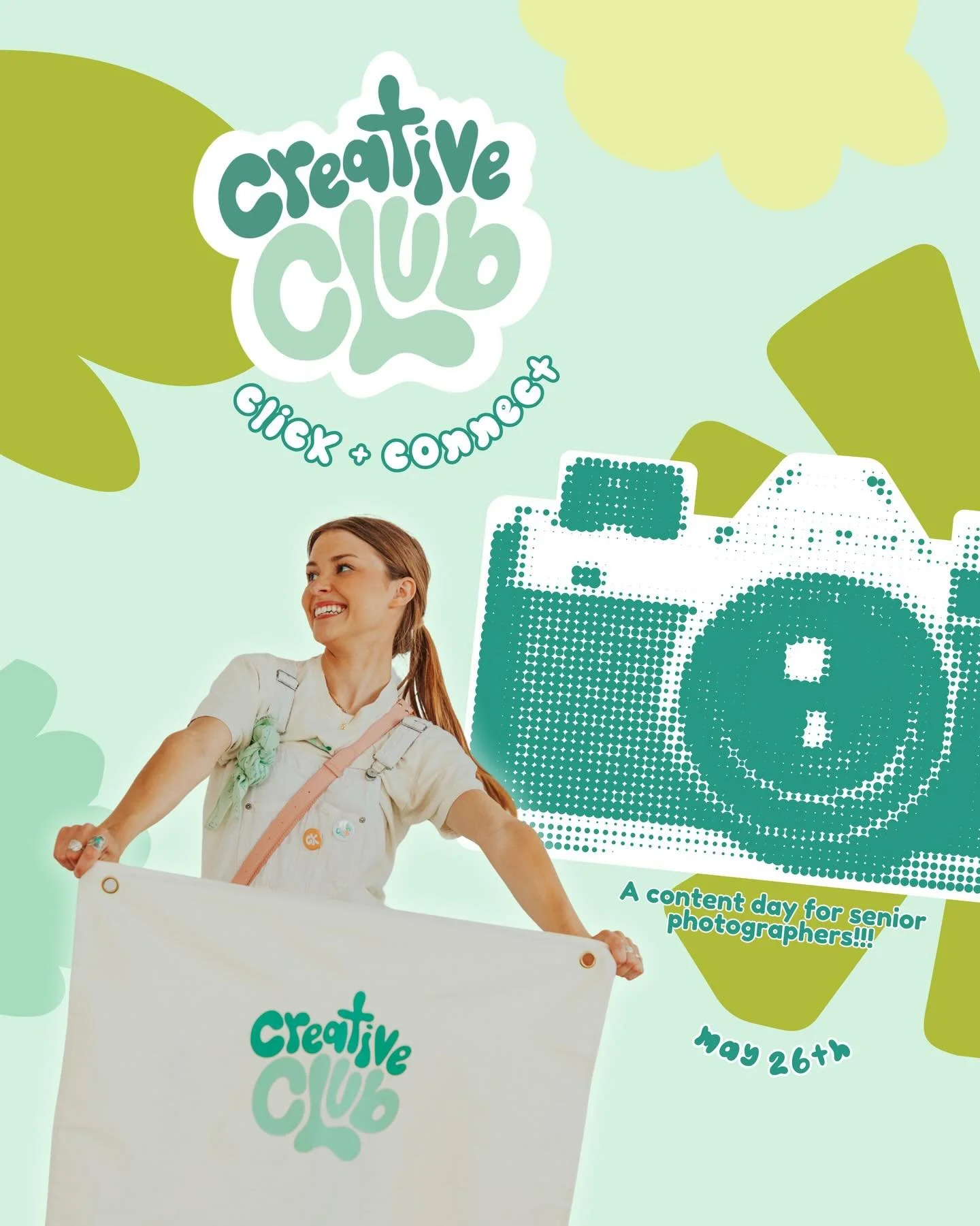 It&rsquo;s CREATIVE CLUB time! 🤭⭐️✨ Are you ready for ROUND TWO?!!!

Creative Club is a content + community day for senior photographers! 📸 Come create unique + fun senior photos that amp up your portfolio!! Fill up your creative cup as well as gro