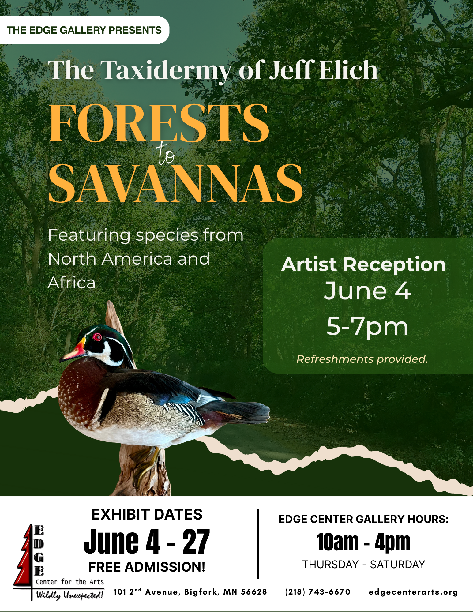 Artist Reception - Forests to Savannas: The Taxidermy of Jeff Elich