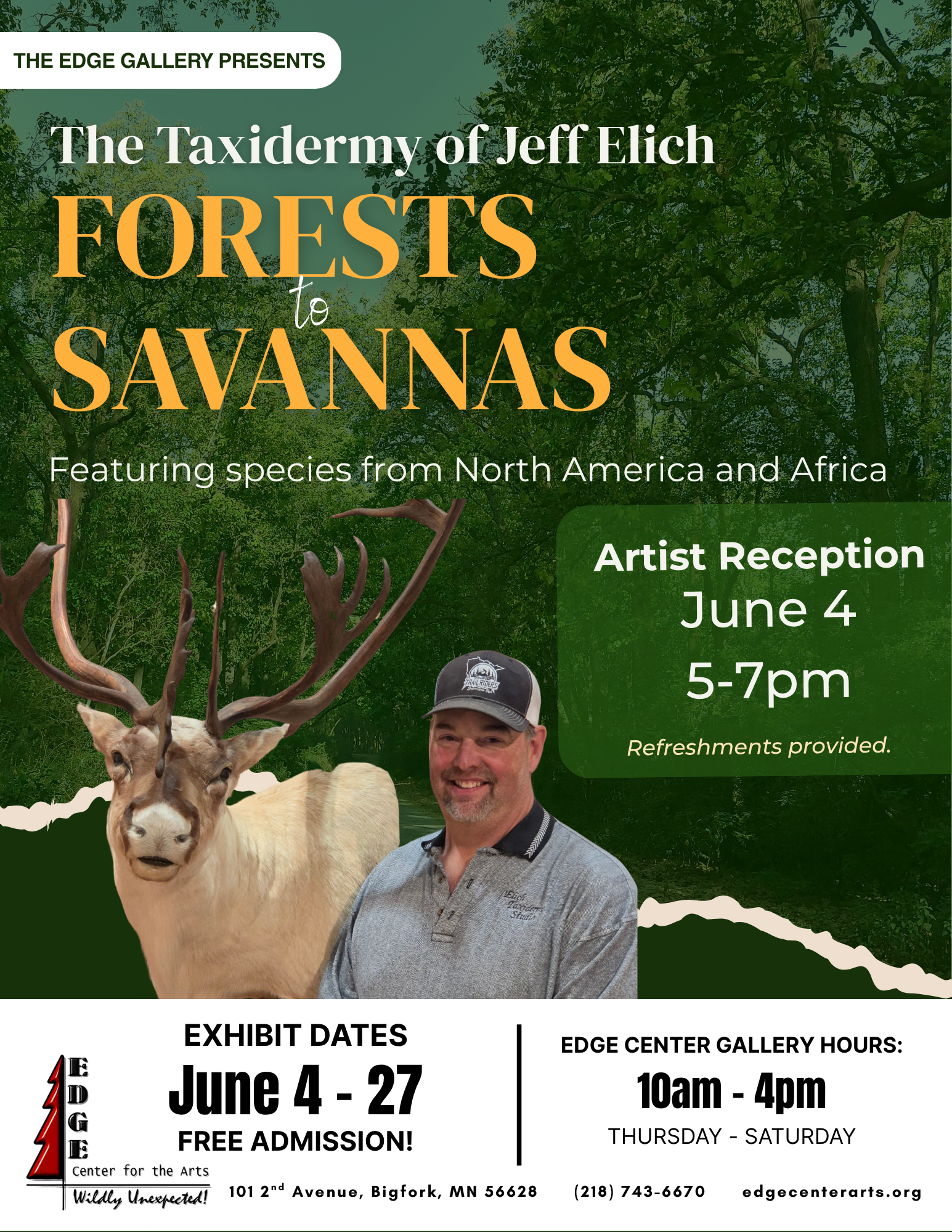 Artist Reception - Forests to Savannas: The Taxidermy of Jeff Elich