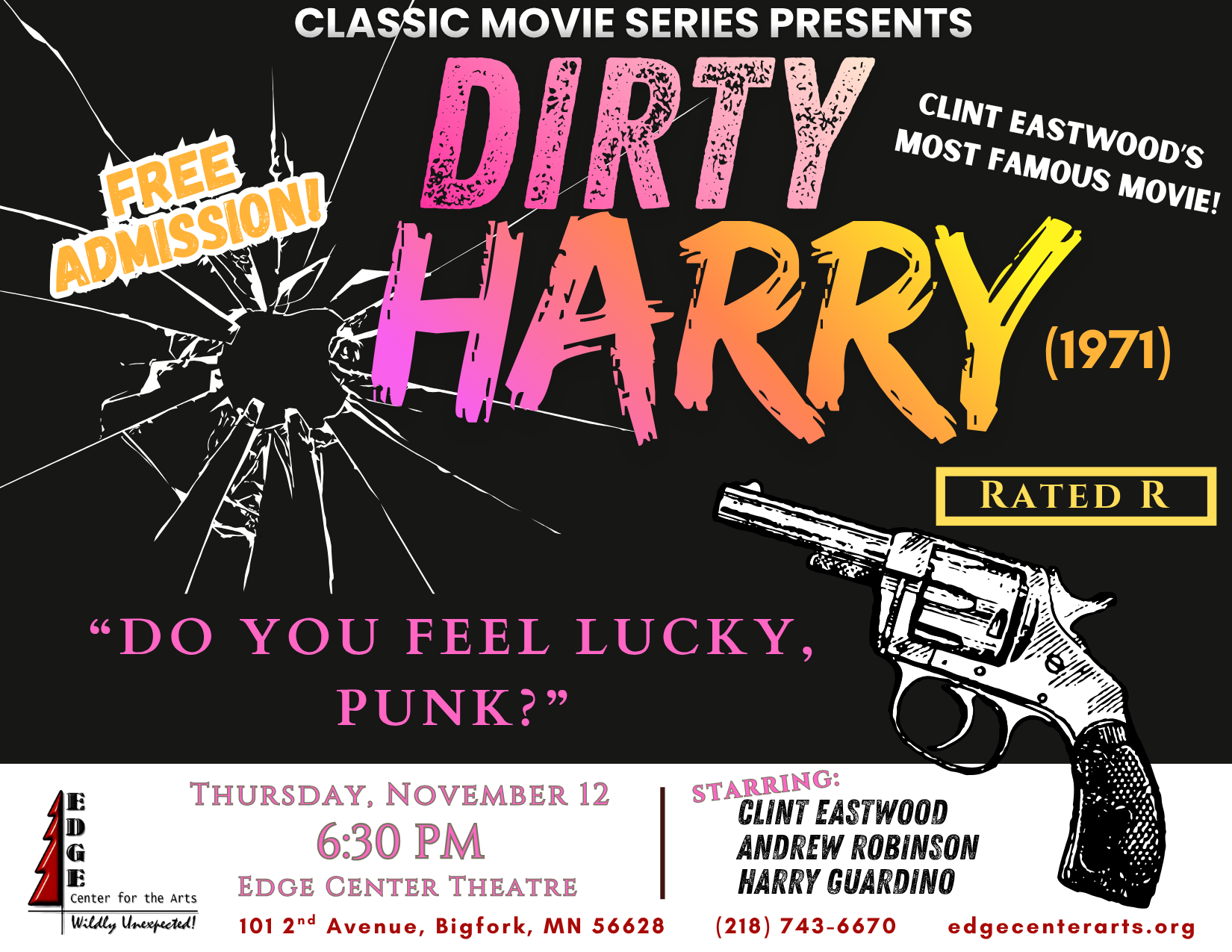 Classic Movie Series presents DIRTY HARRY (1971)