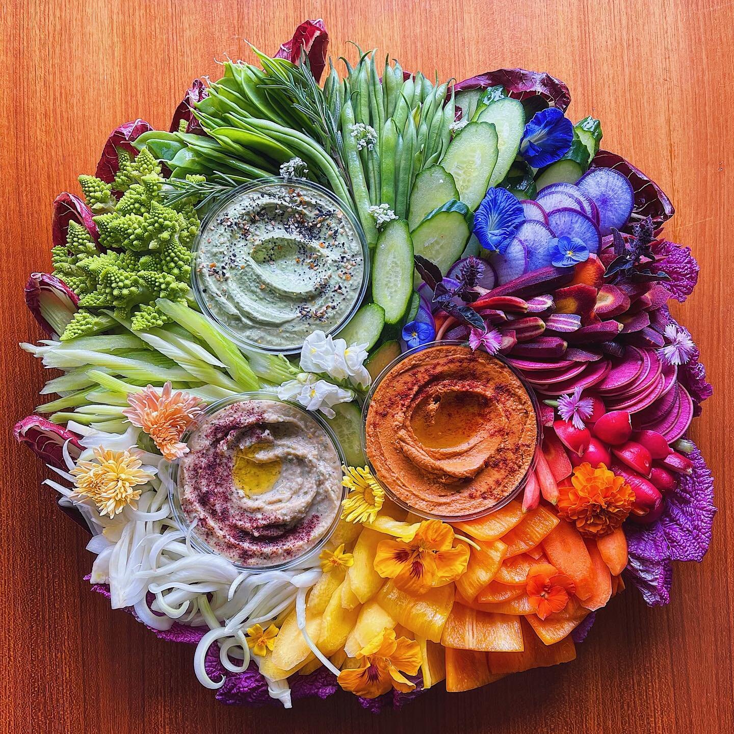 Dedicating this beautiful 🌈 platter to my sweet soul sister @1lifeontherun - happy birthday darling&hellip;your gifts are many, your spirit runs deep, and I&rsquo;m honored to have journeyed through so many chapters of life with you. Cheers to many 