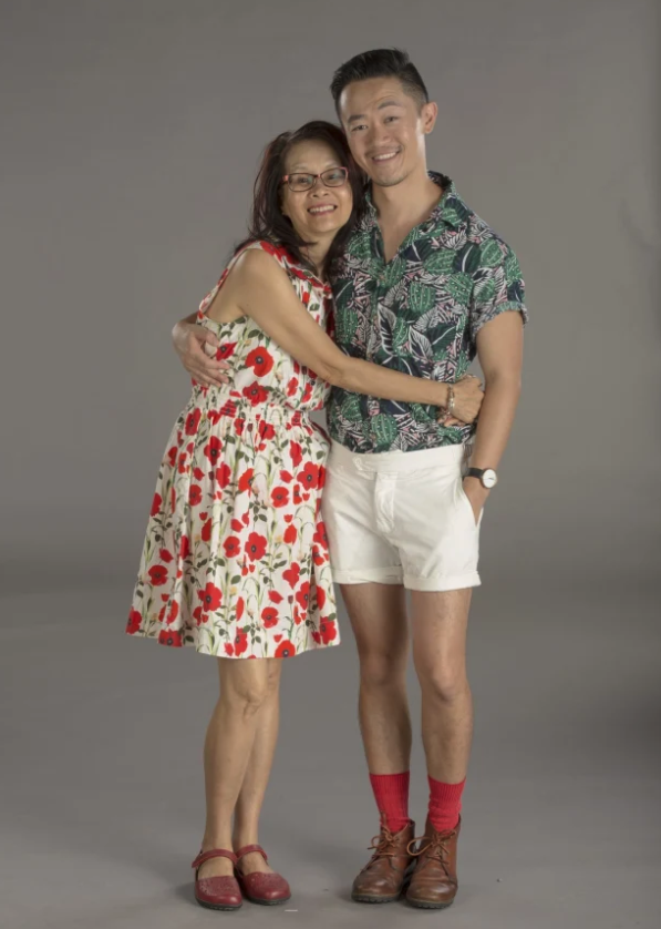Benjamin Law and his mother, Jenny Phang, collaborated creatively to write the award-winning SBS show The Family Law . Photo: Vince Valitutti