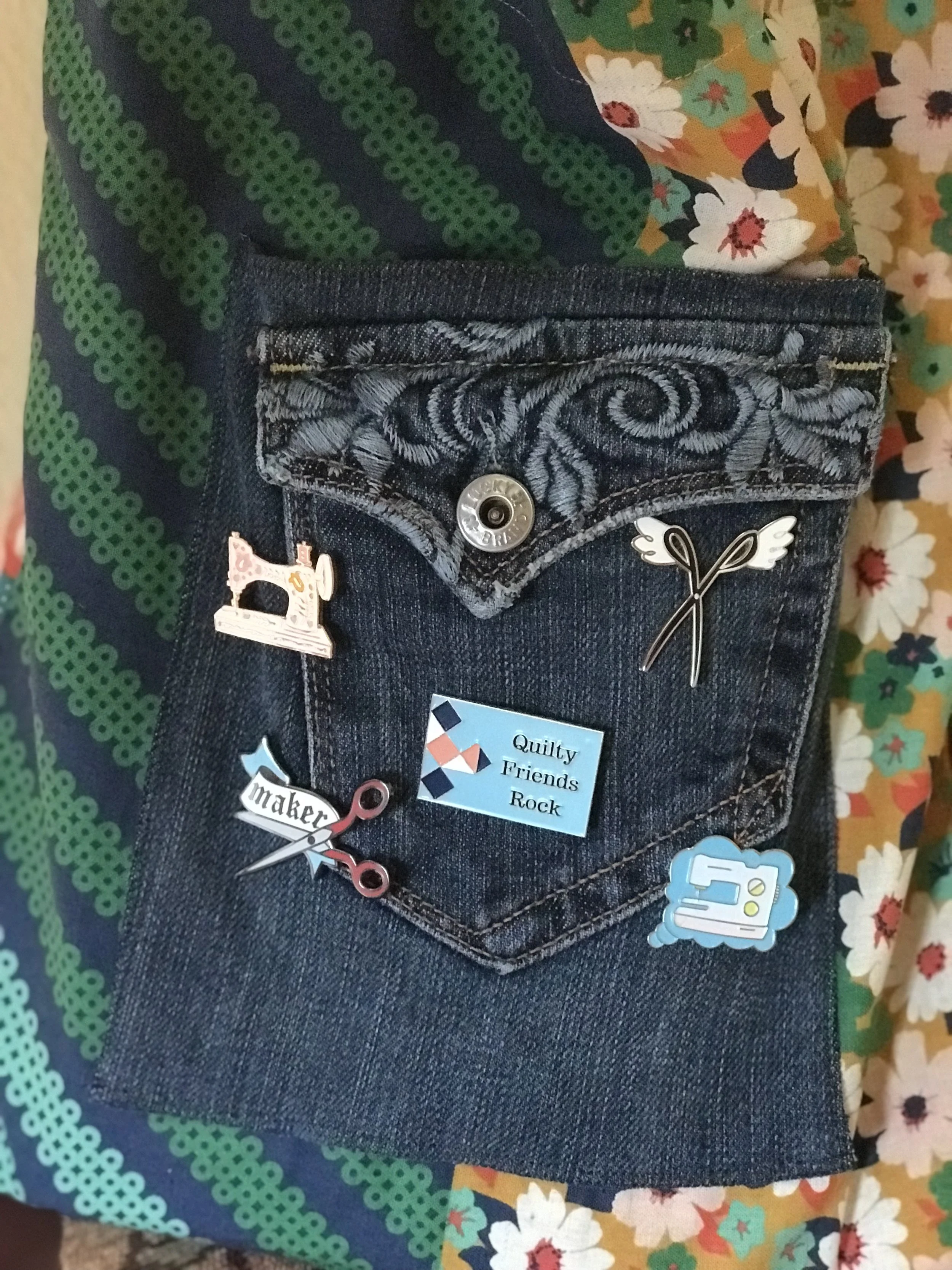 Love the upcycled denim pocket