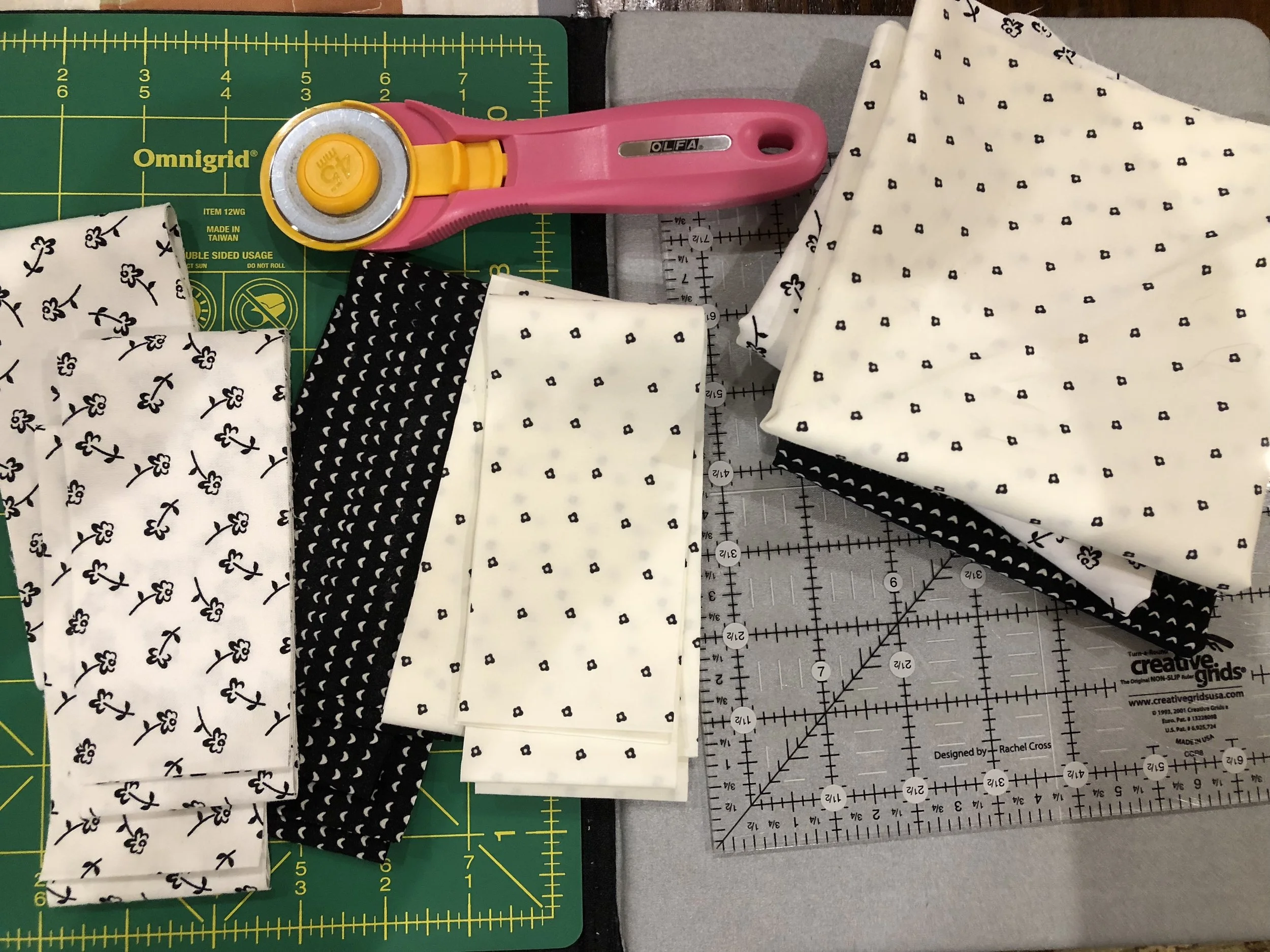 It's nice to add variety with a scrappy quilt