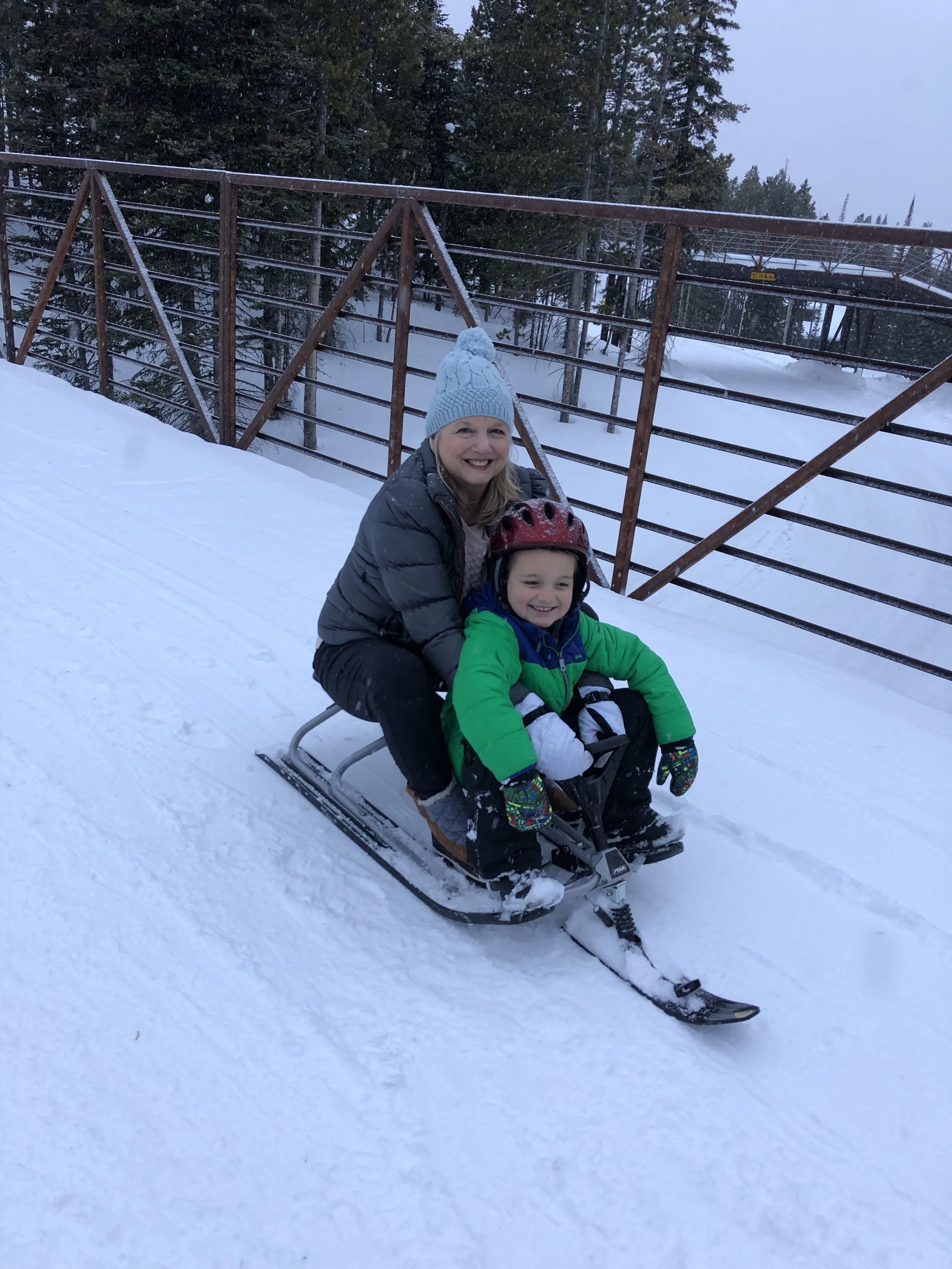 Sledding is fun!