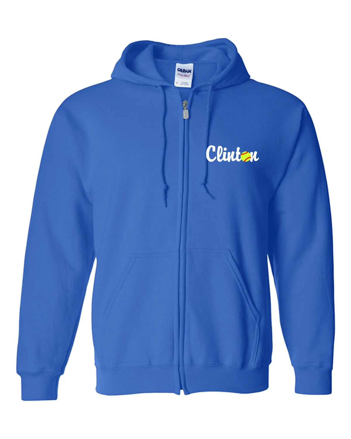 Clinton Softball Zip-Up Hoodie