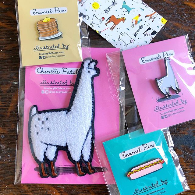 Sending out some orders today. Hope you&rsquo;re having a nice weekend. 😊☀️🥤🍦🥨
.
.
.
.
#Etsy #sellonetsy #pingame #patches #backtoschool #chenillepatches #llama