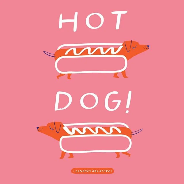 Something fun to start off the week 🌭☀️🌭☀️🌭 .
.
.
.
#illustration #daushundsofinstagram #dauschund #drawing