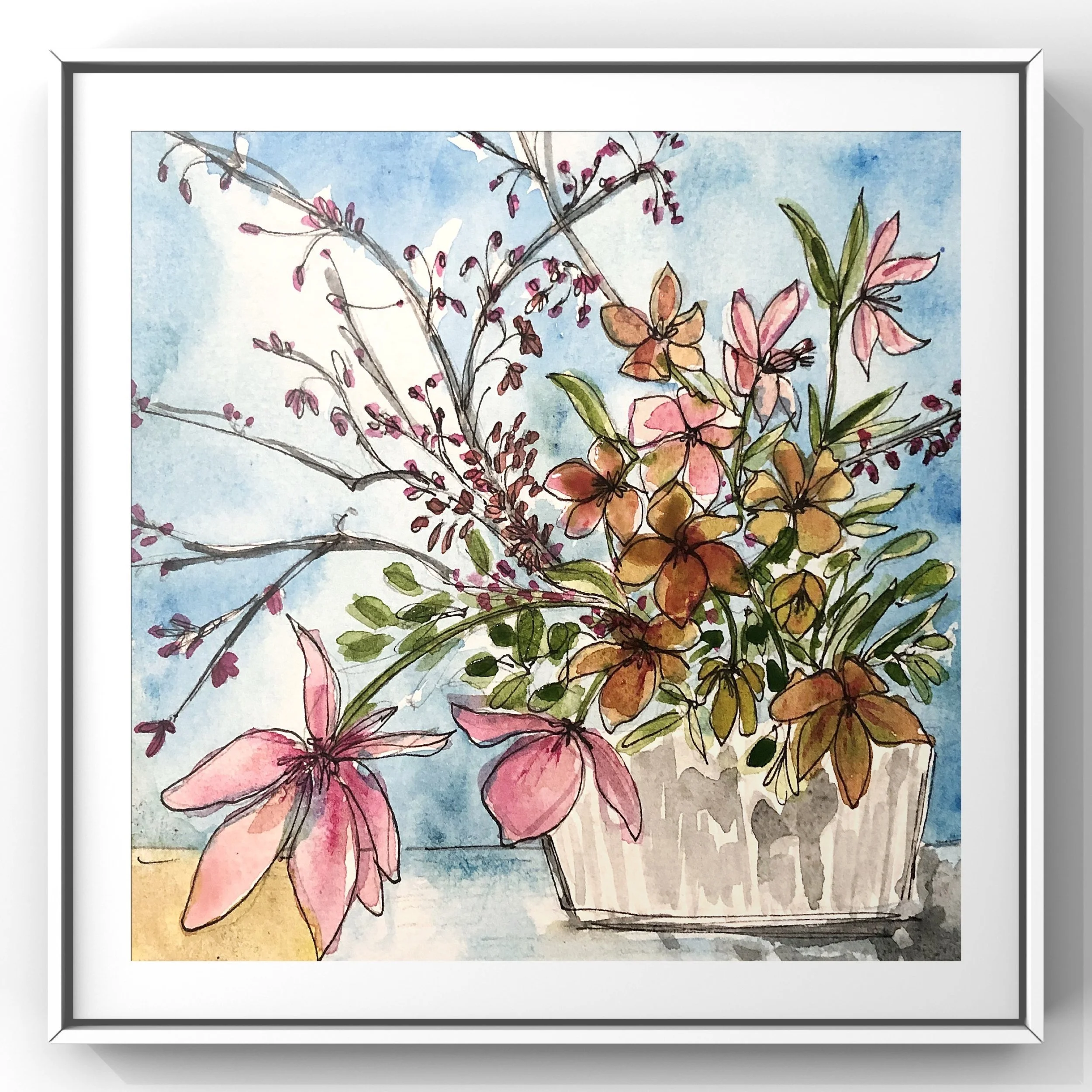 "Redbuds and Hellebores"