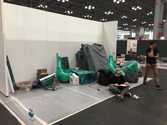 Setting up for #ICFFNYC check out booth #2757
