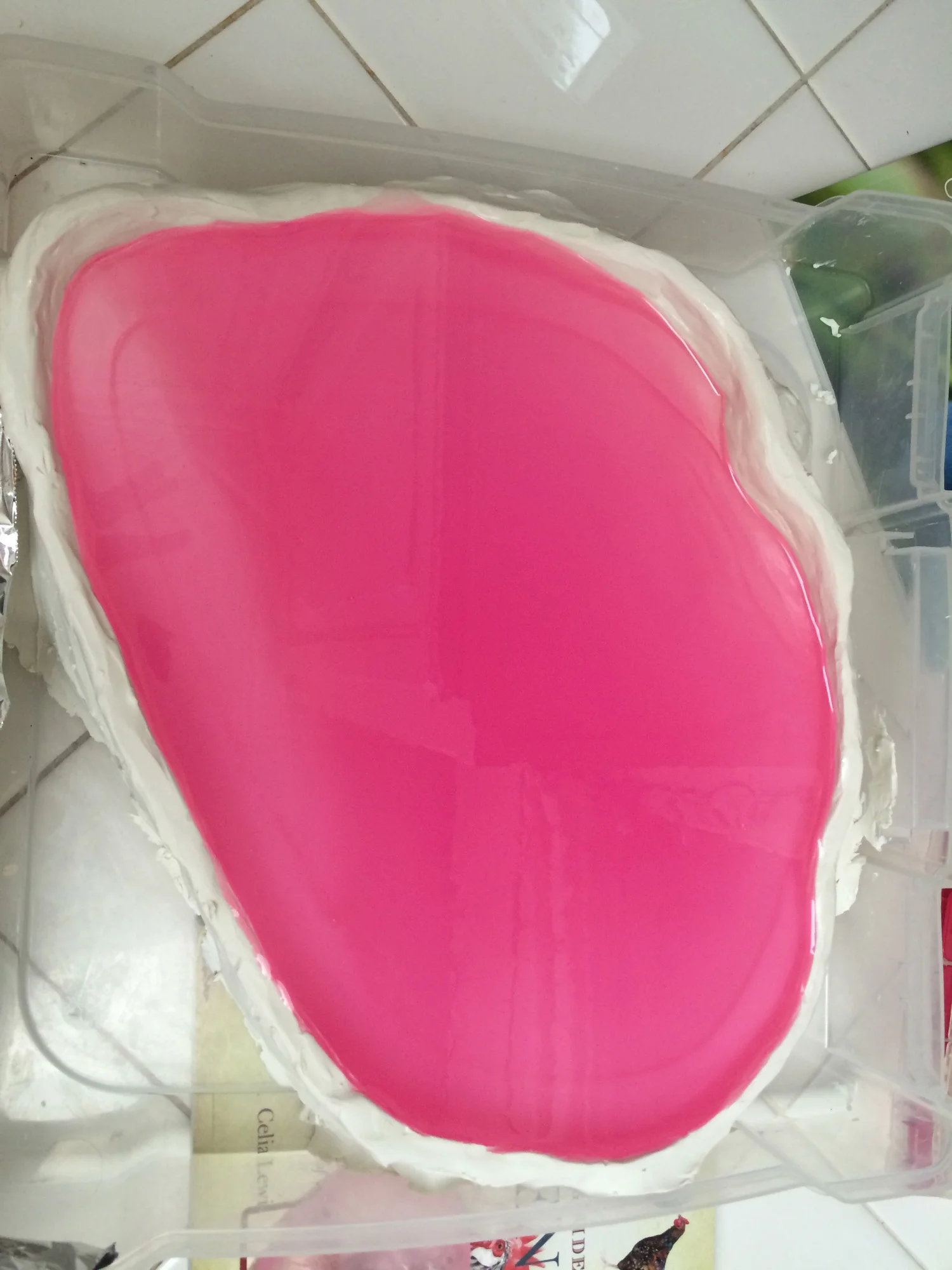 I did a lot of research into epoxy. There is a lot of epoxy out there. I finally decided on a product and then found some glow-in-the-dark powder to add to the resin. 