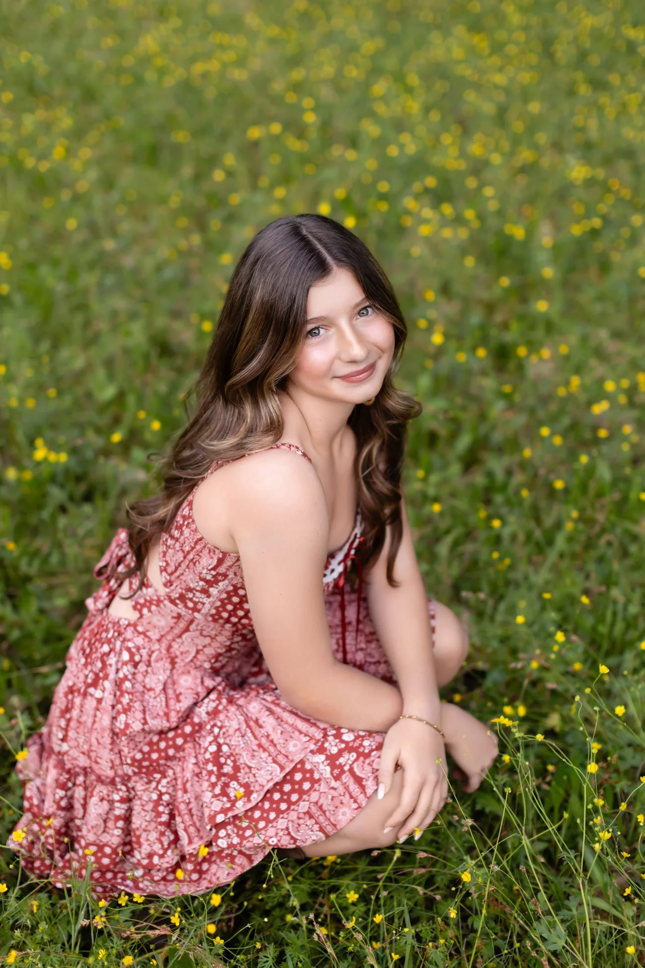 weimar hills eighth grade graduation photos in field in Colfax california