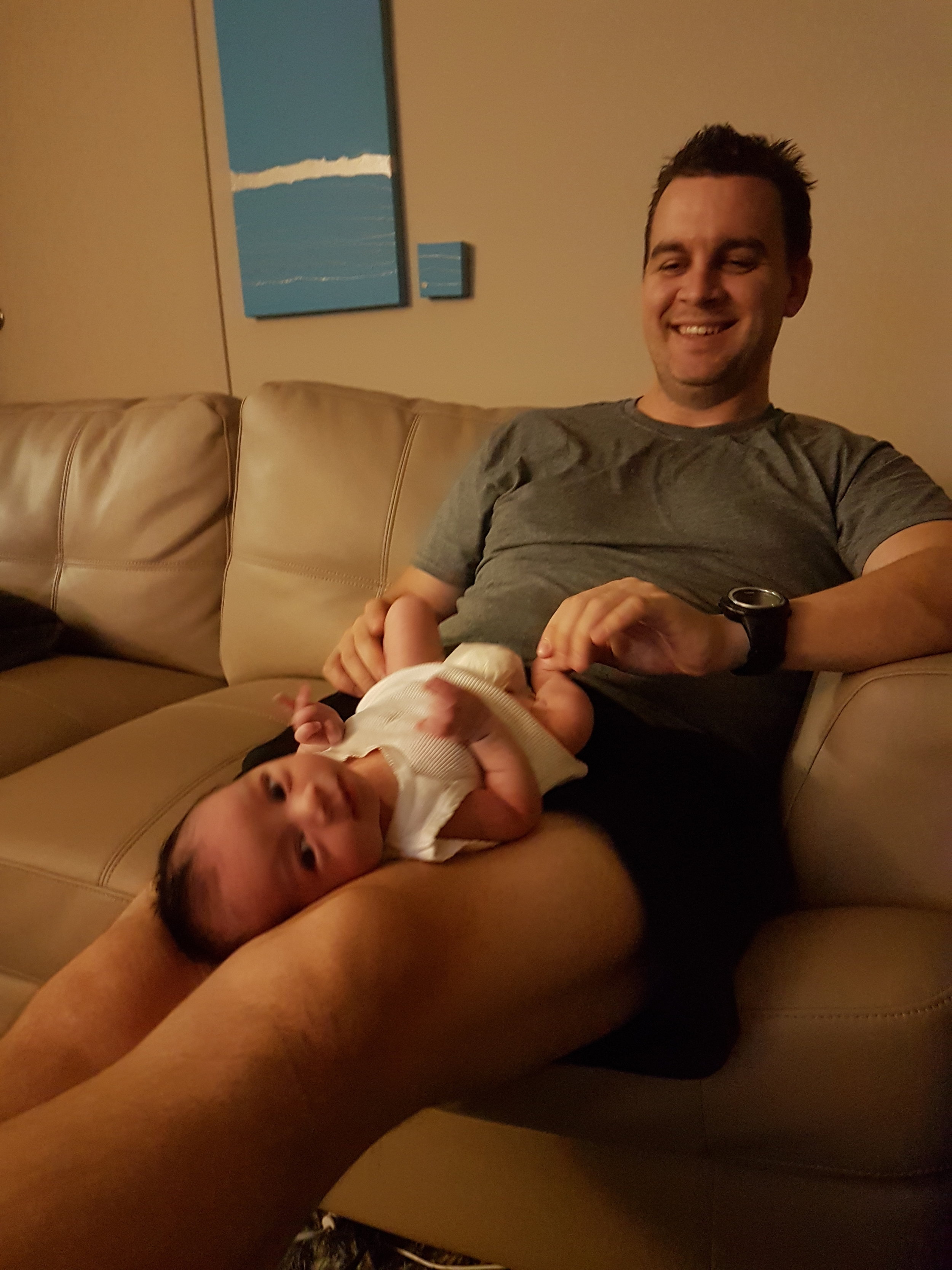 Elise with her HypnoDad Adam