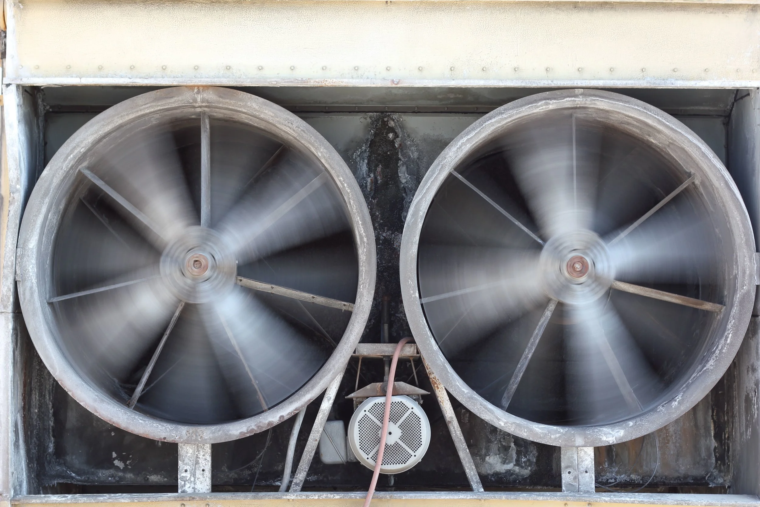 hvac outdoor heat EXCHANGER fan exhaust
