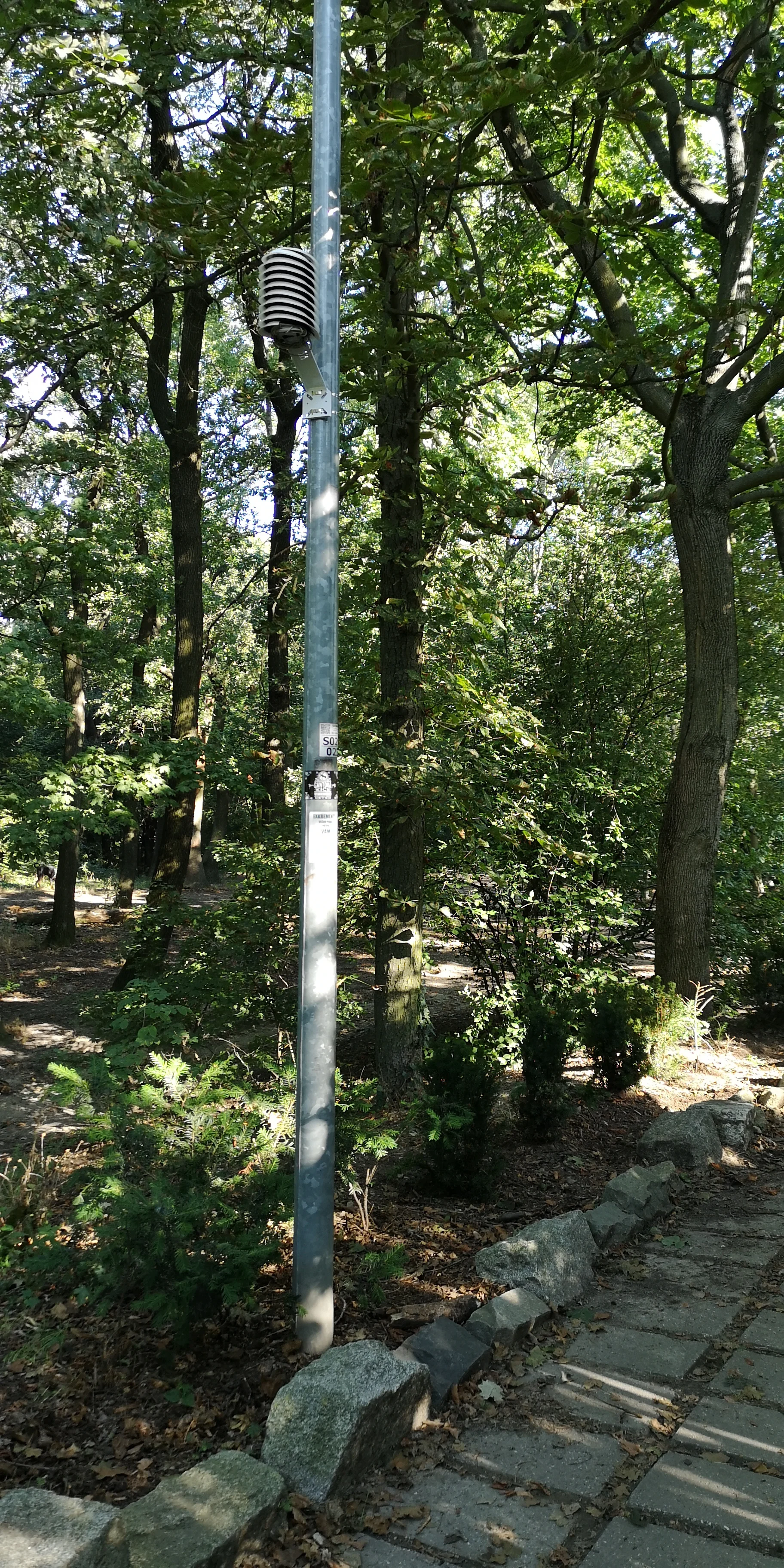 MeteoHelix® weather station monitoring microclimate in Bratislava’s Horsky Park as part of the Horizon 2020 ARCH urban climate research project.