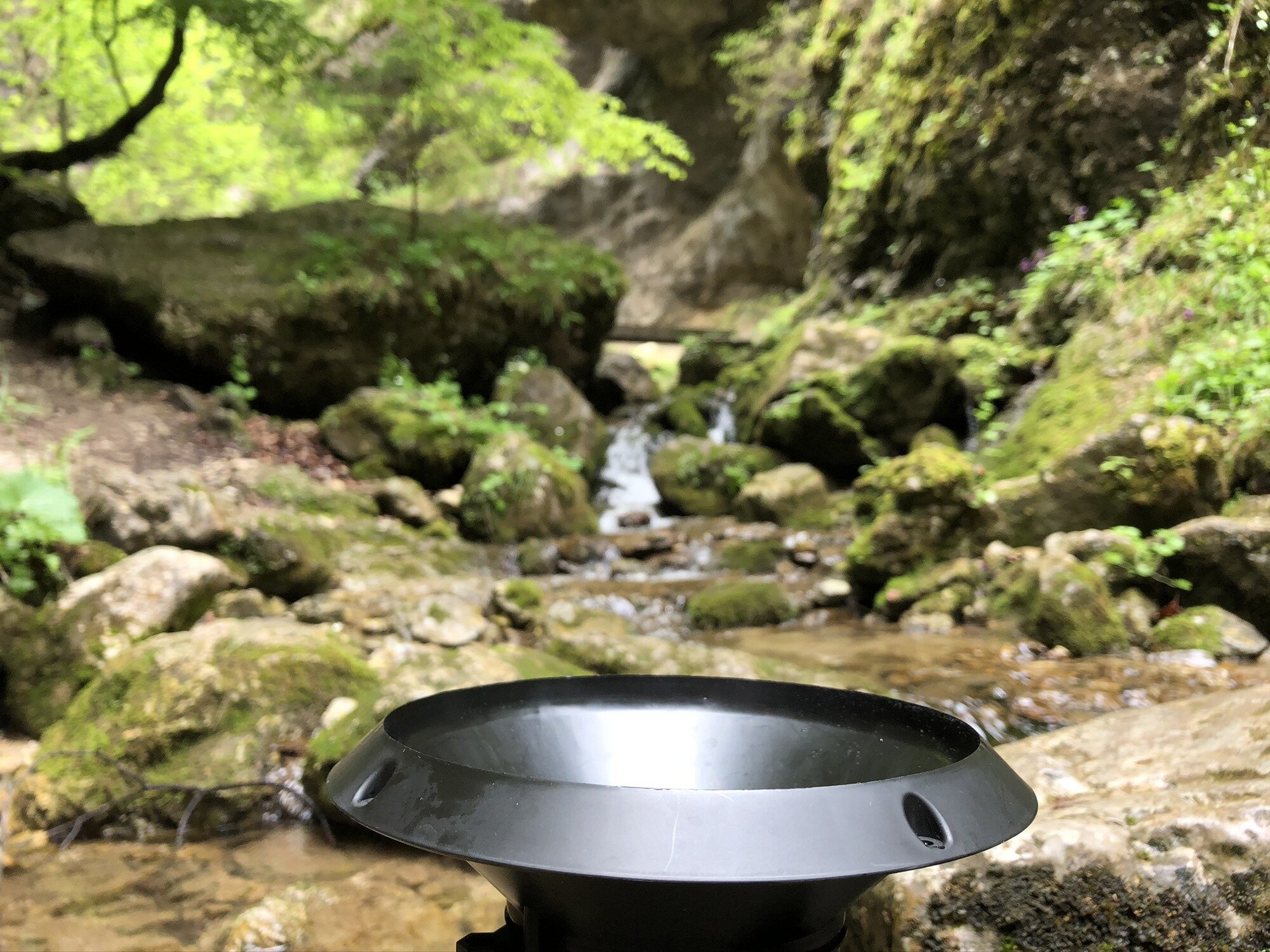 Wireless MeteoRain IoT Compact rain gauge in a national park