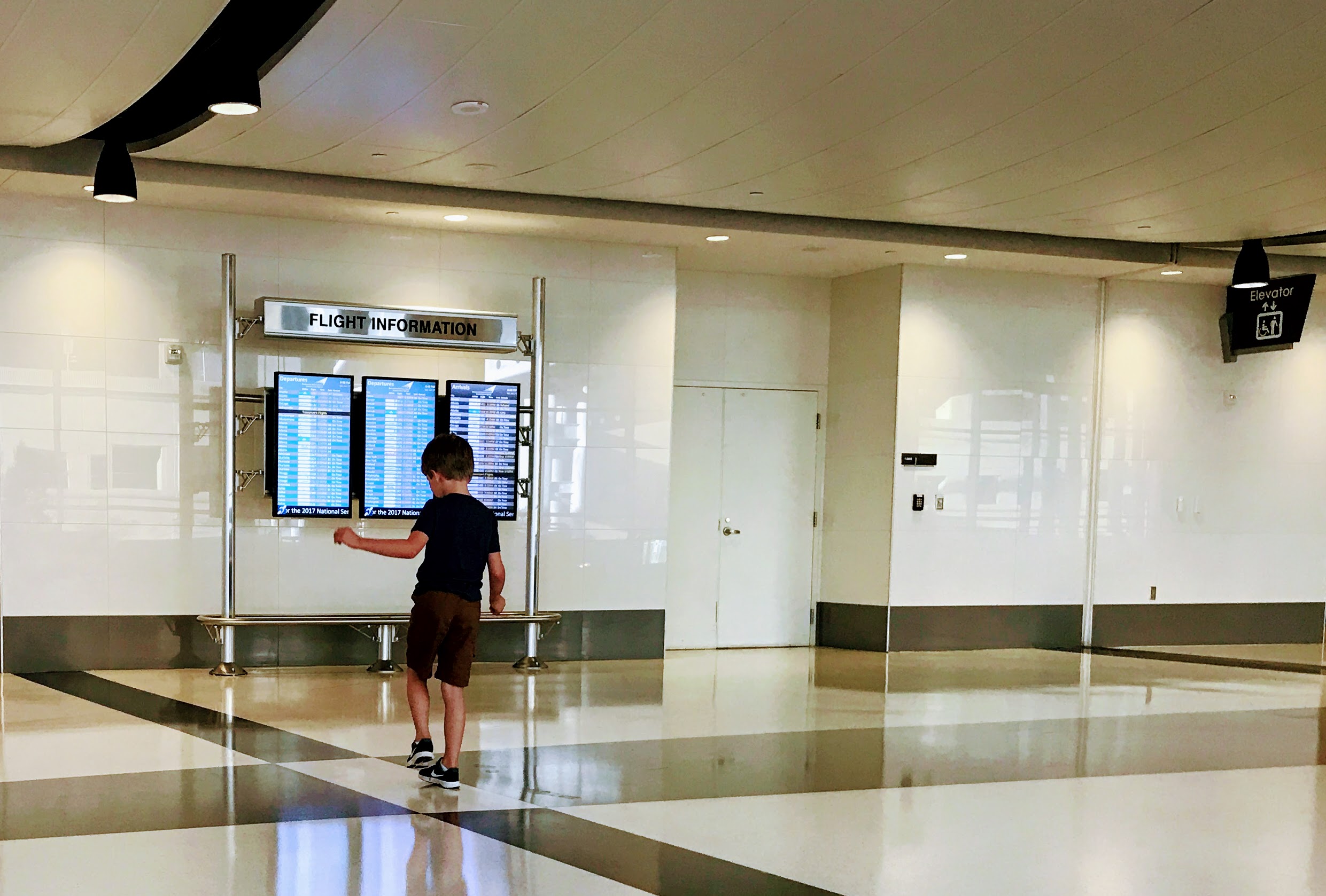 Hopscotching around the airport. As one does.