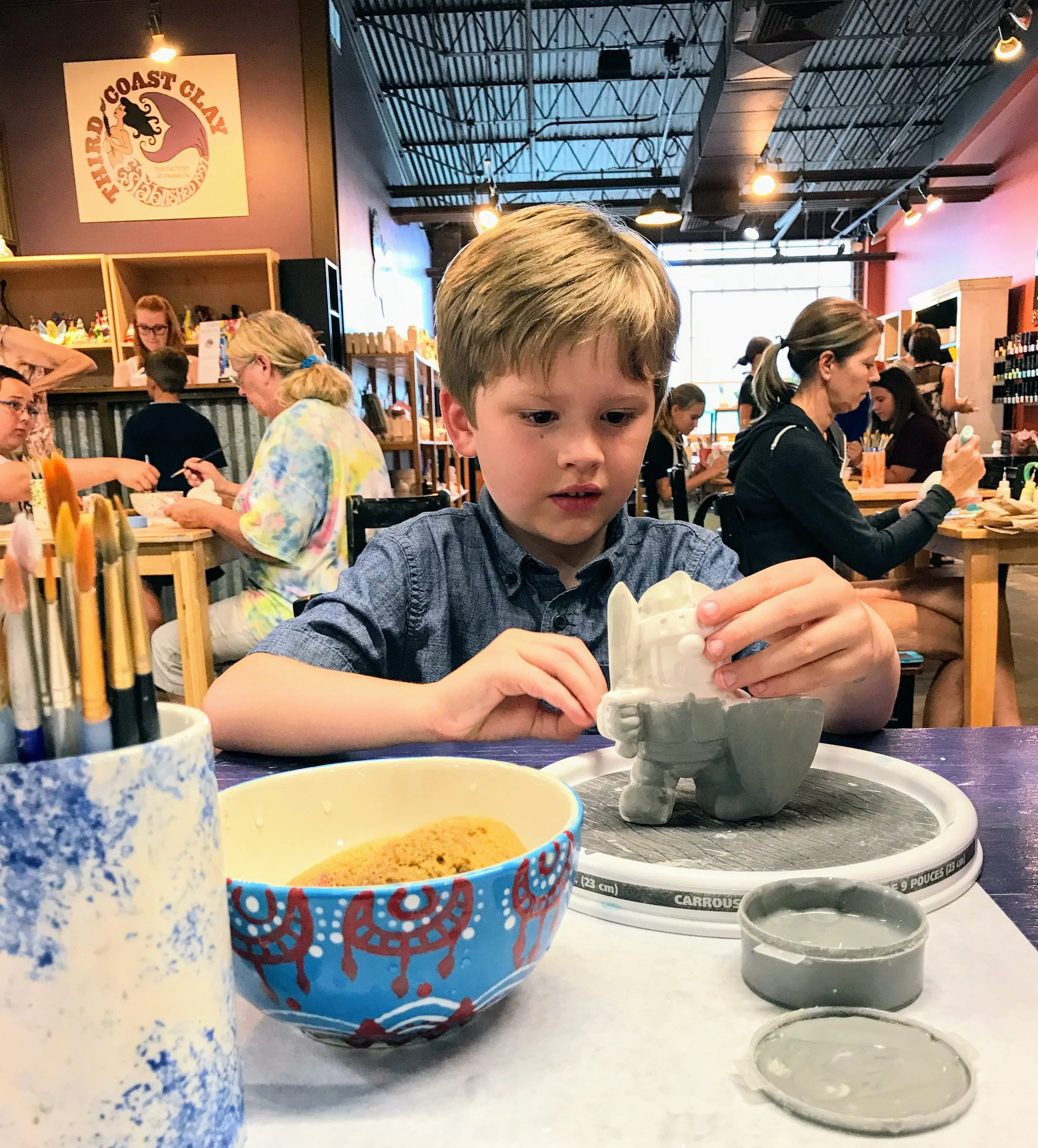 Painting Bob the Knight in Franklin, TN