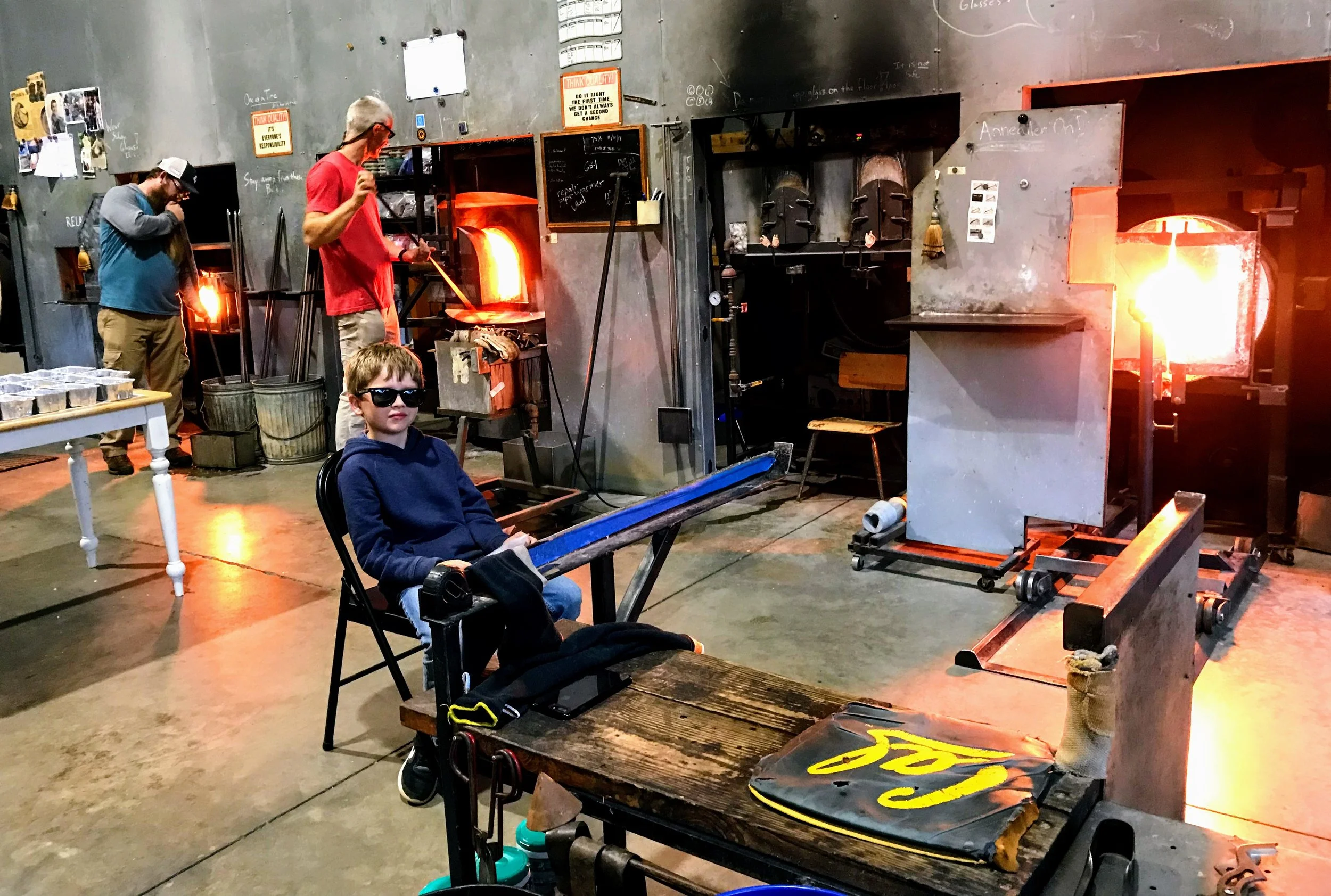 Ornament blowing at Orbix Hot Glass