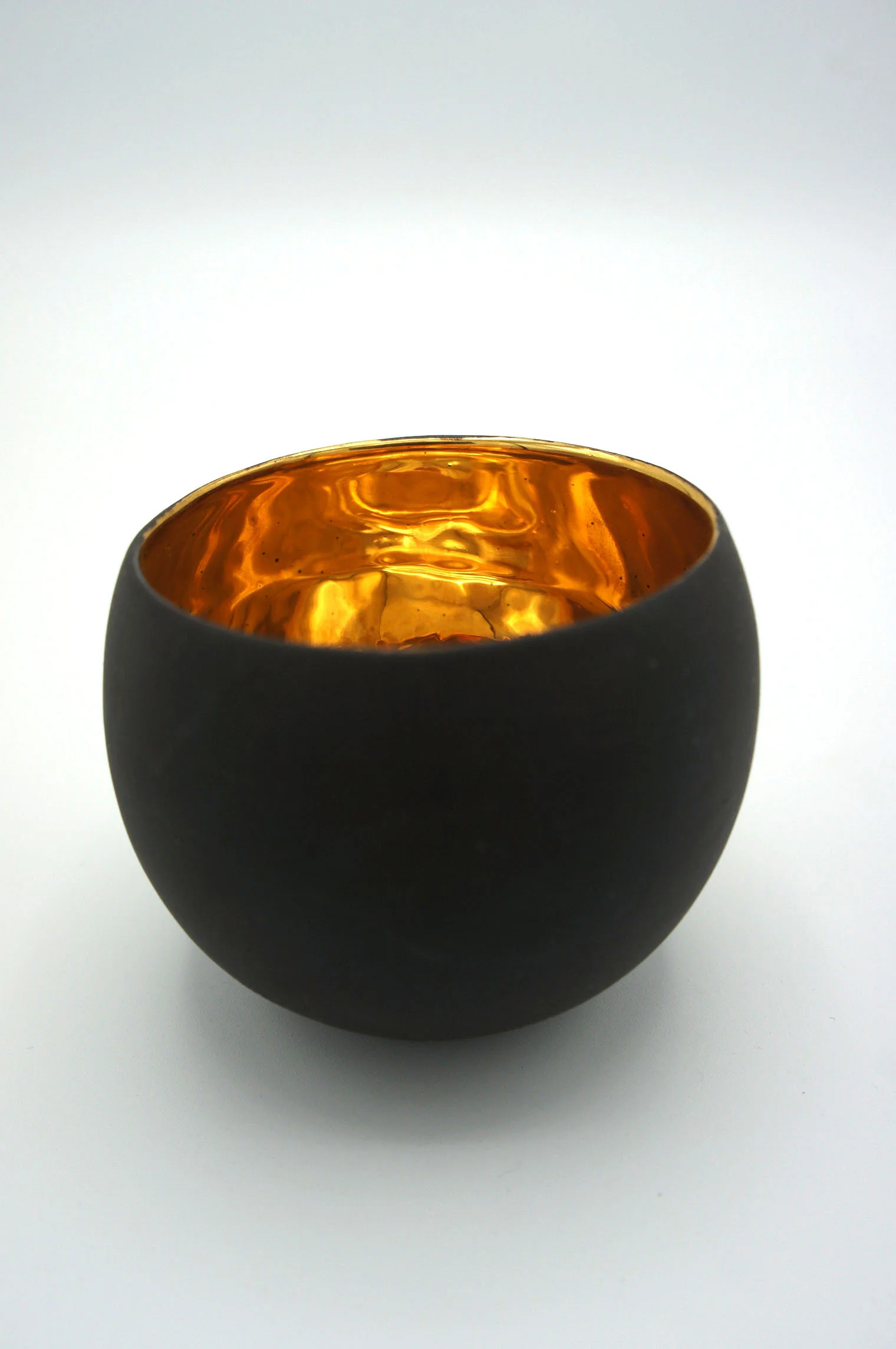 Gold Plated Double Espresso Cup - Eva Baron Interior Designer in Oxford