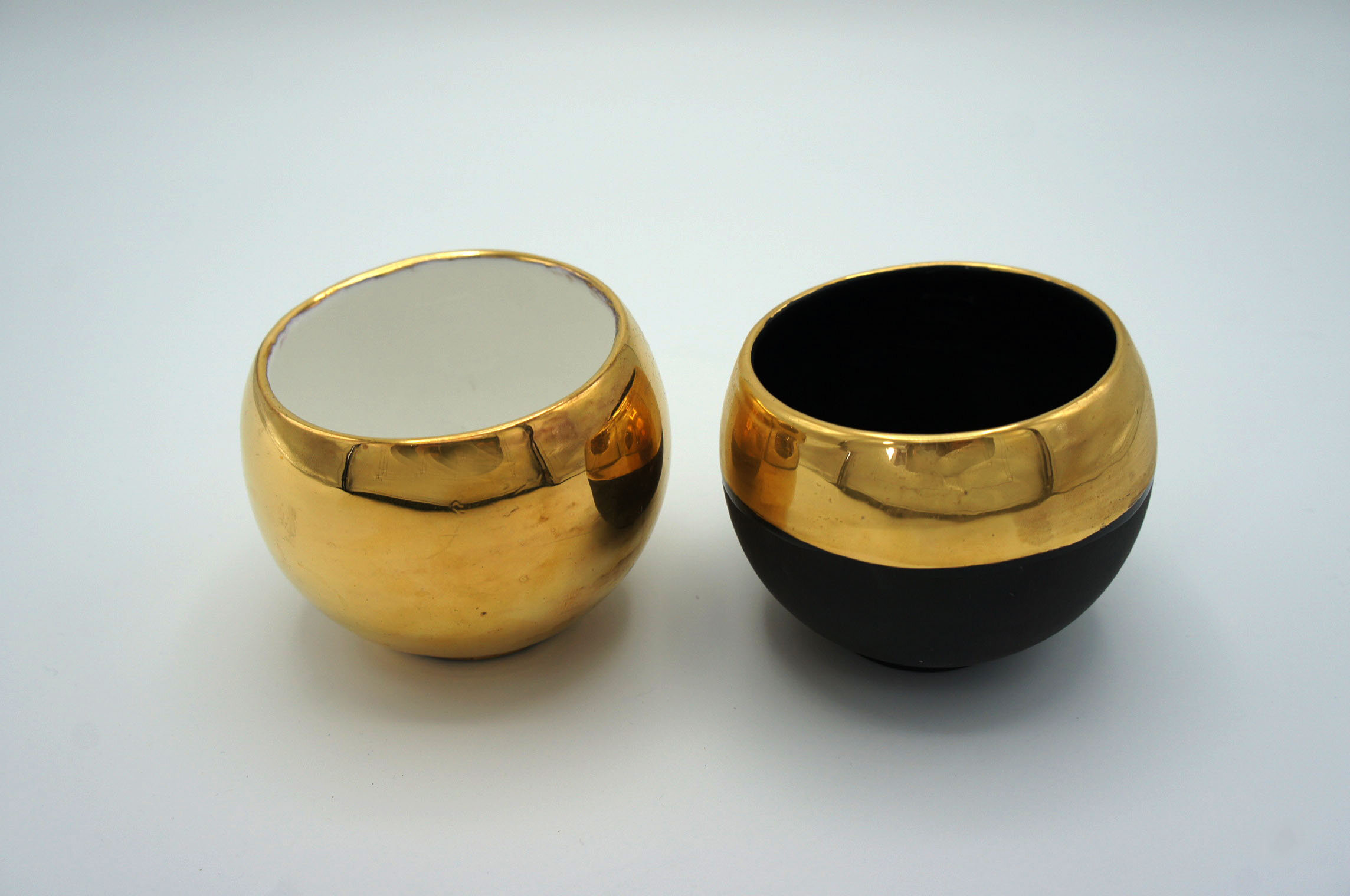 Gold Plated Double Espresso Cup - Eva Baron Interior Designer in Oxford