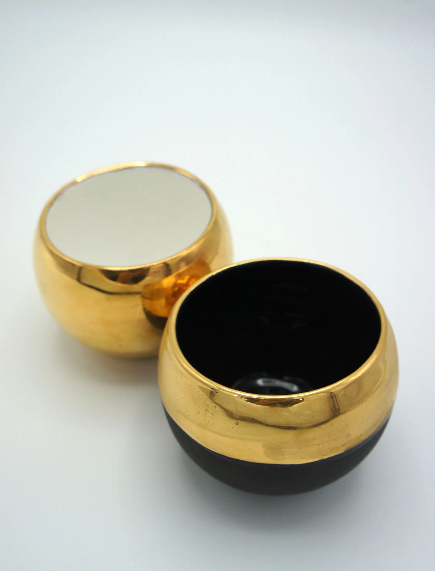 Gold Plated Double Espresso Cup - Eva Baron Interior Designer in Oxford