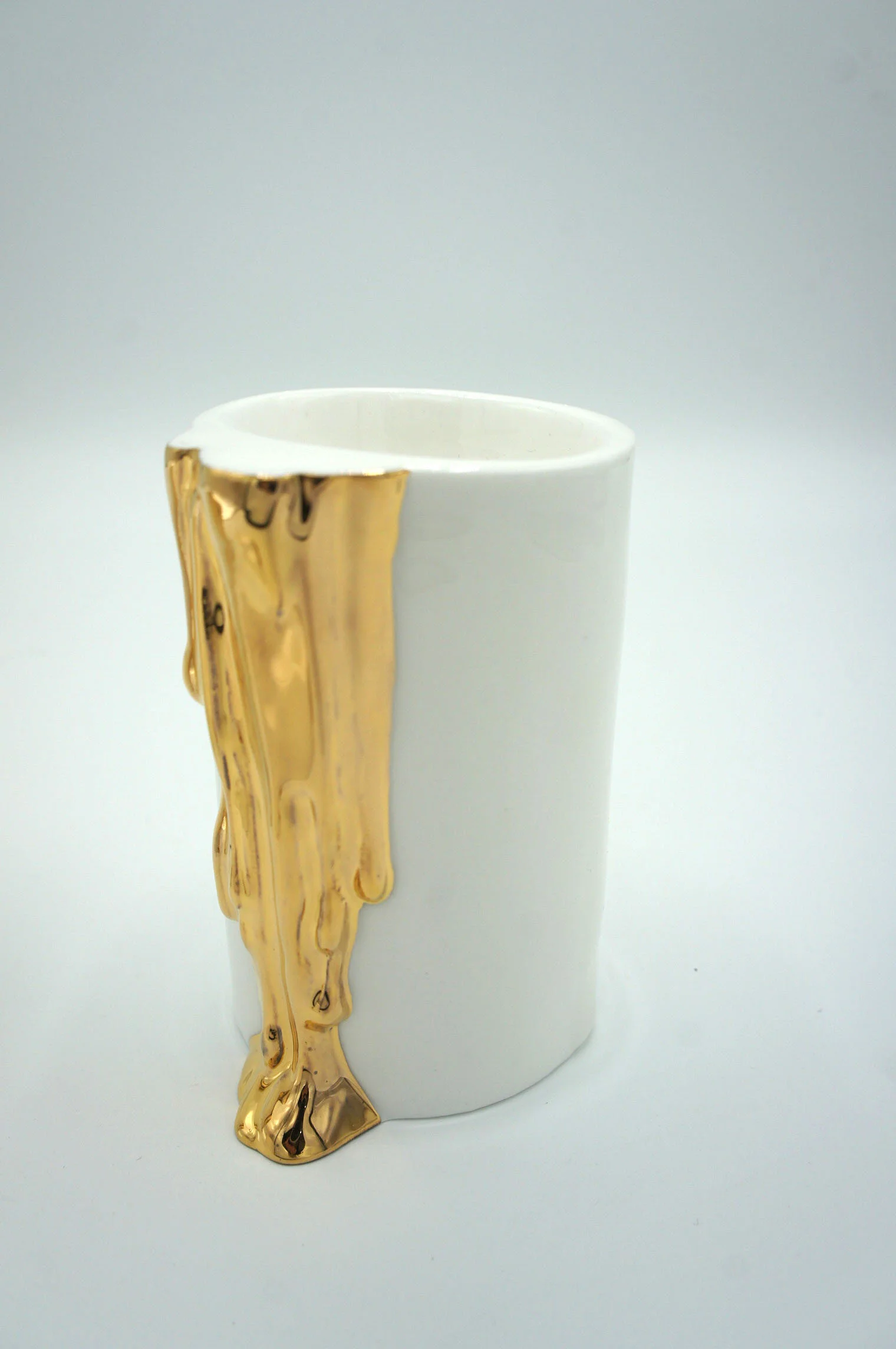 Dripping Wax Candle Holder - Eva Baron Interior Designer in Oxford