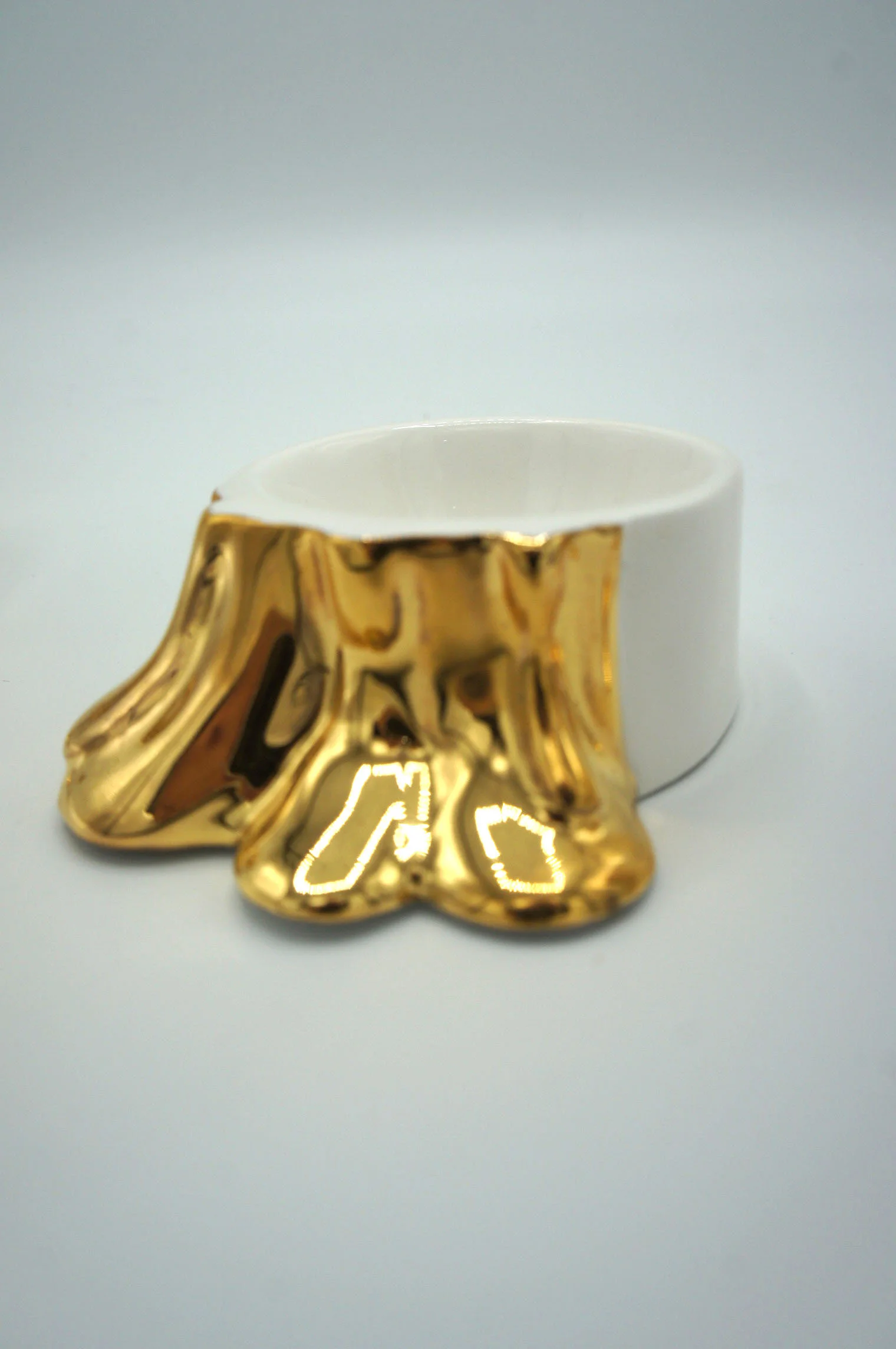 Dripping Wax Candle Holder - Eva Baron Interior Designer in Oxford