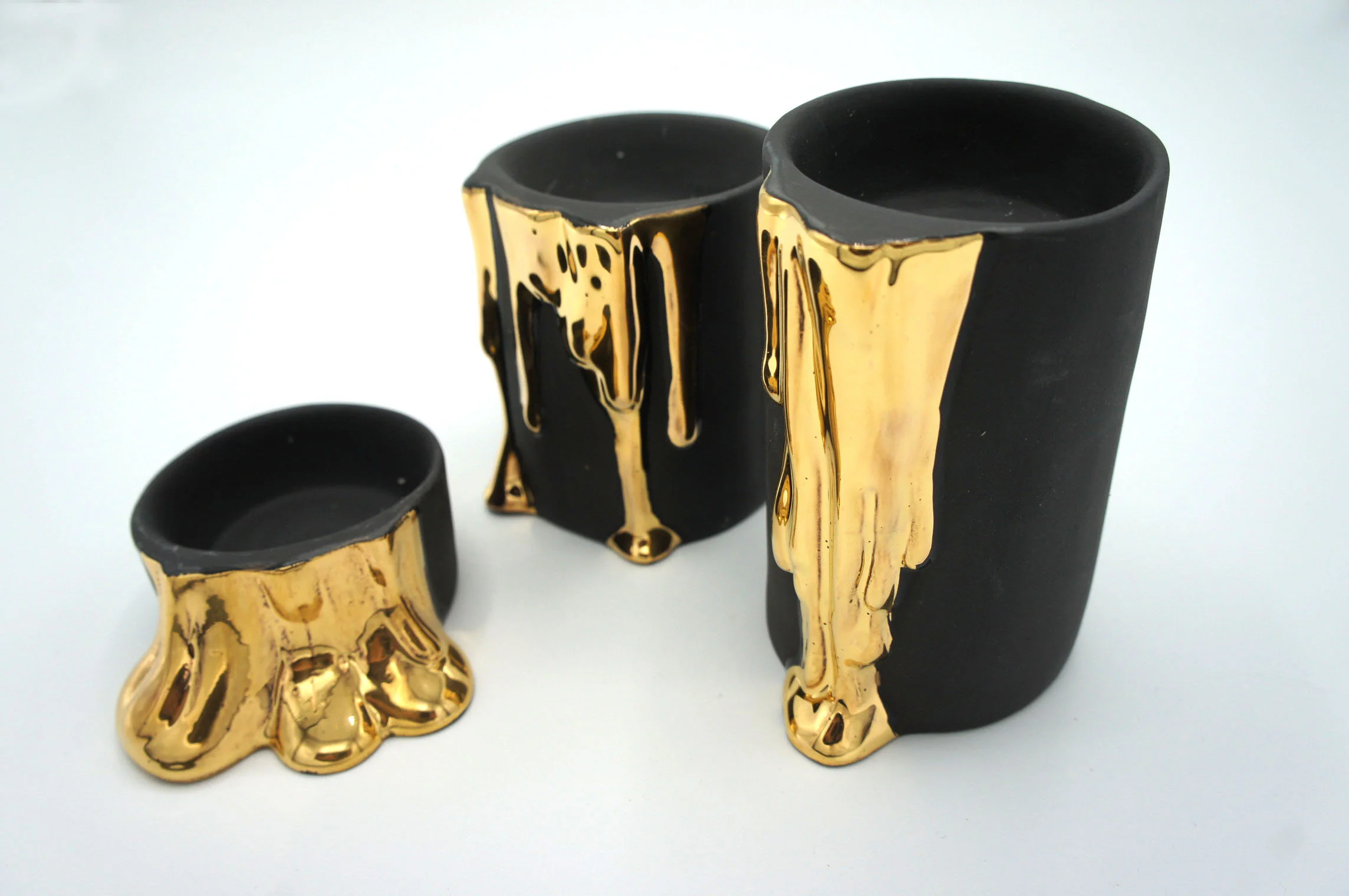 Dripping Wax Candle Holder - Eva Baron Interior Designer in Oxford