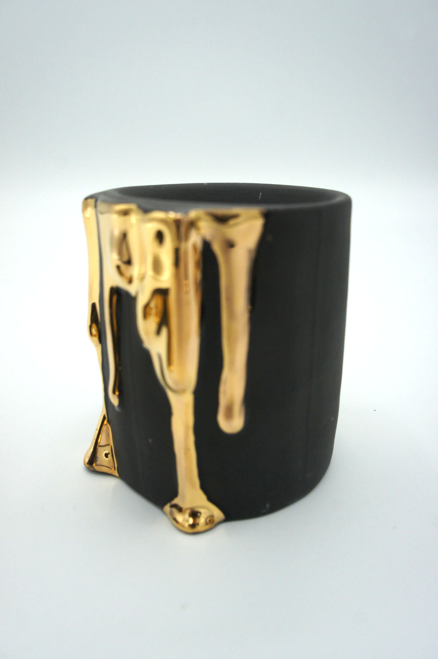 Dripping Wax Candle Holder - Eva Baron Interior Designer in Oxford