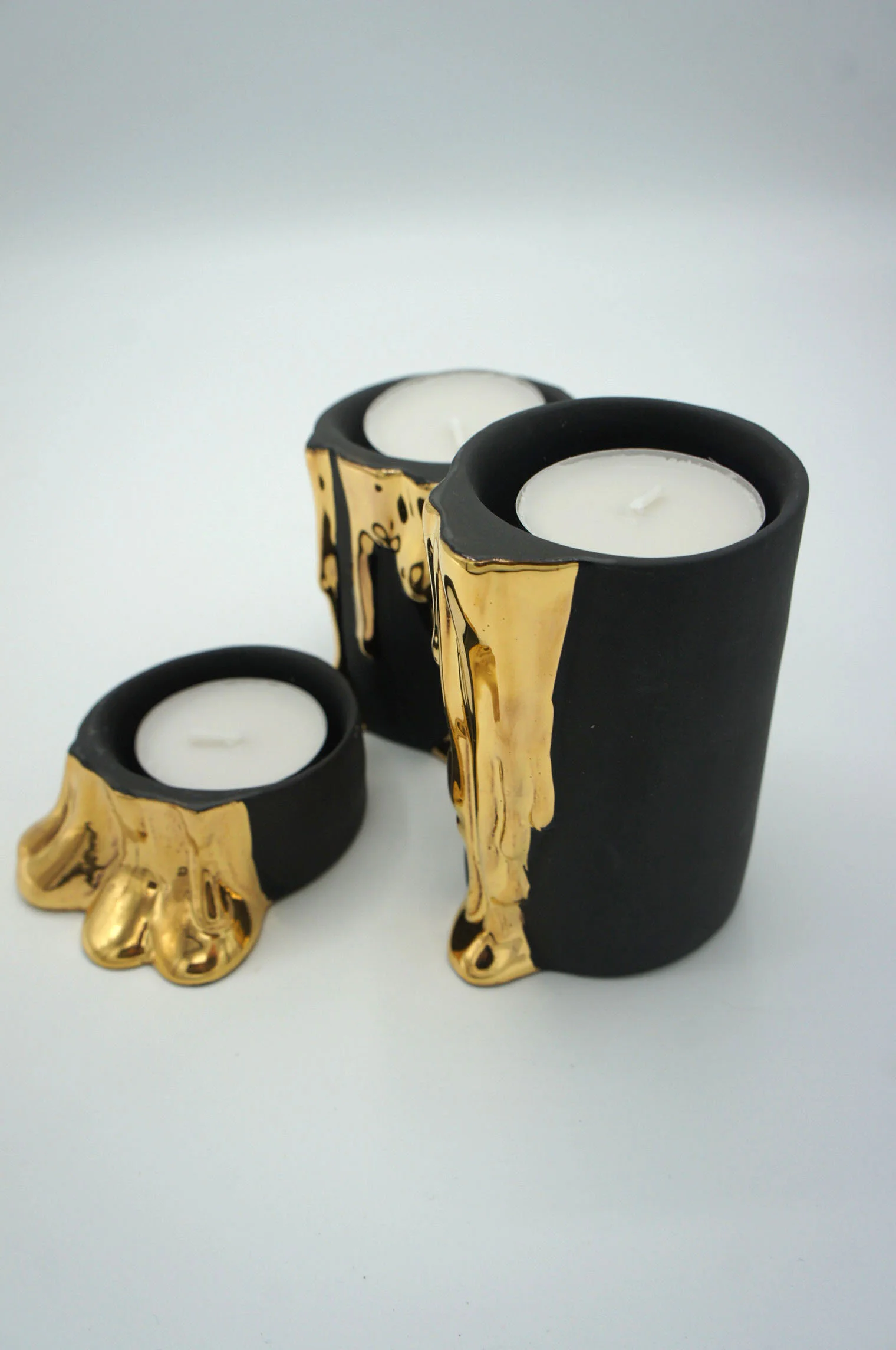Dripping Wax Candle Holder - Eva Baron Interior Designer in Oxford