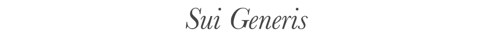 Sui Generis
