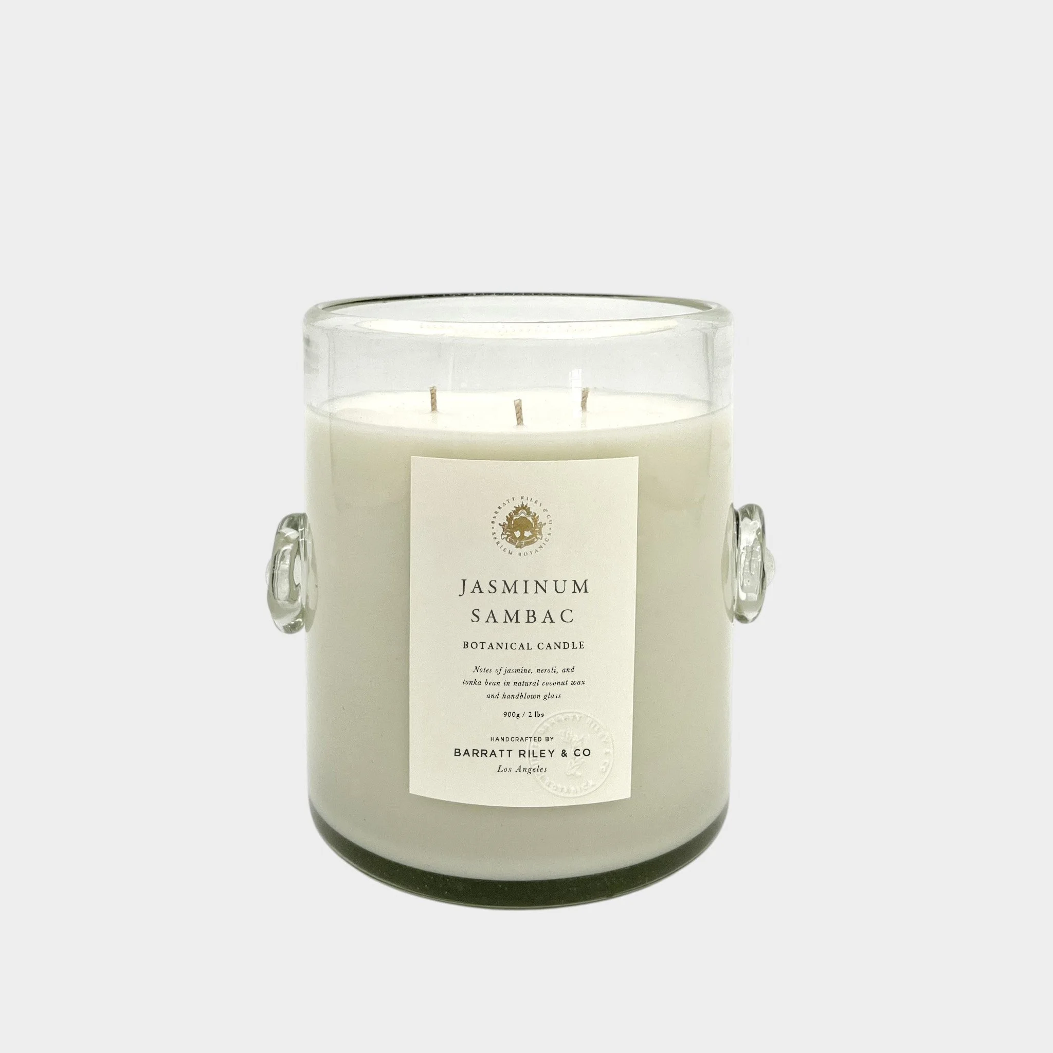 Jasminum Sambac Candle in Mexican Glass Ice Bucket