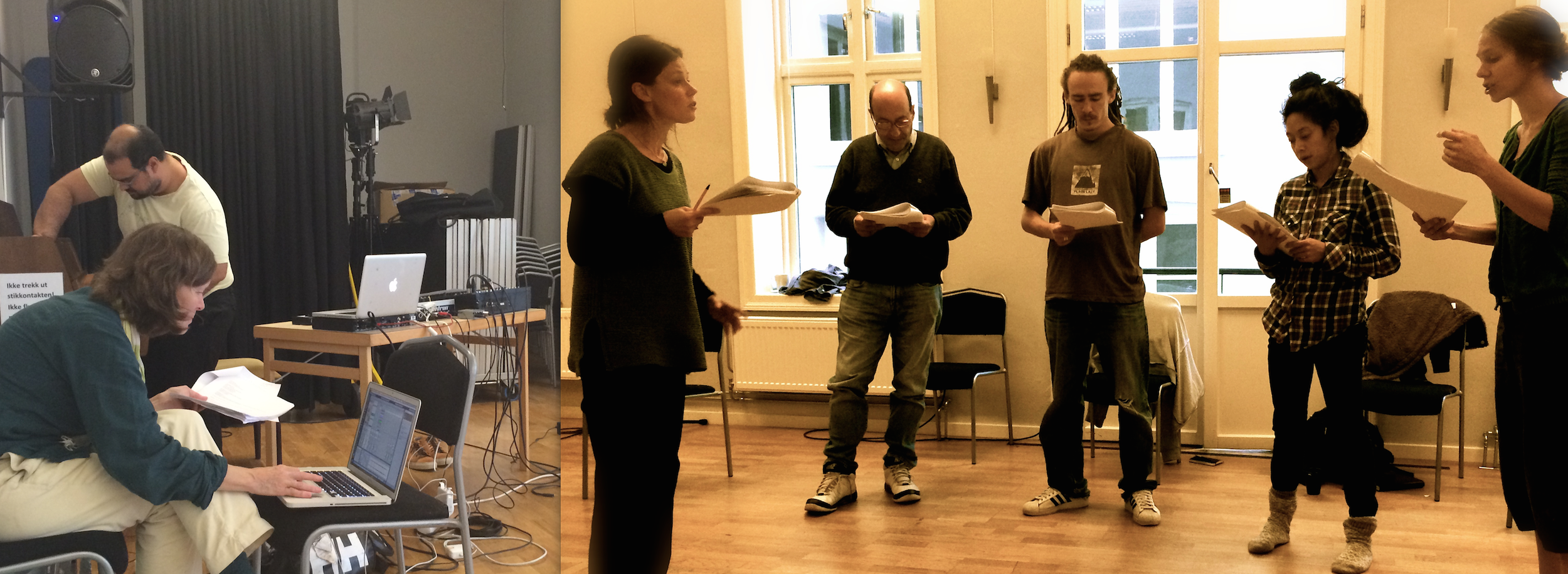 Foto: TekstLab på Skuespillersenter http://www.skuespillersenter.no/ Med Julian Skar, Kristin Norderval, Silje Marie Aker Johnsen, Taro Cooper, Hanna Filomen Mjåvatn, Bibbi Moslet, Victor Marchesini, Shanti Brahmachari