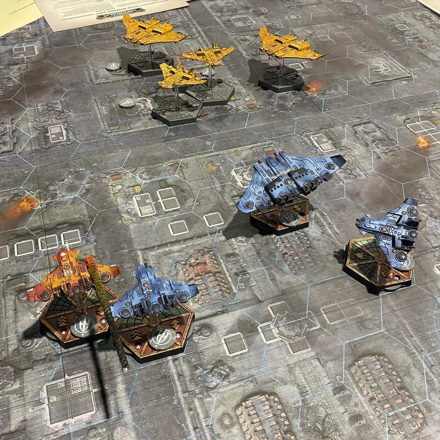 Awesome games of #aeronauticaimperialis at #warhammerworld today - even won some! Some great fleets and a great group of folks playing this fast paced little game!

#thehobbybutterflies #hobbybutterflies #pledge #wip #hobby #hobbygoals #wargaming #wa