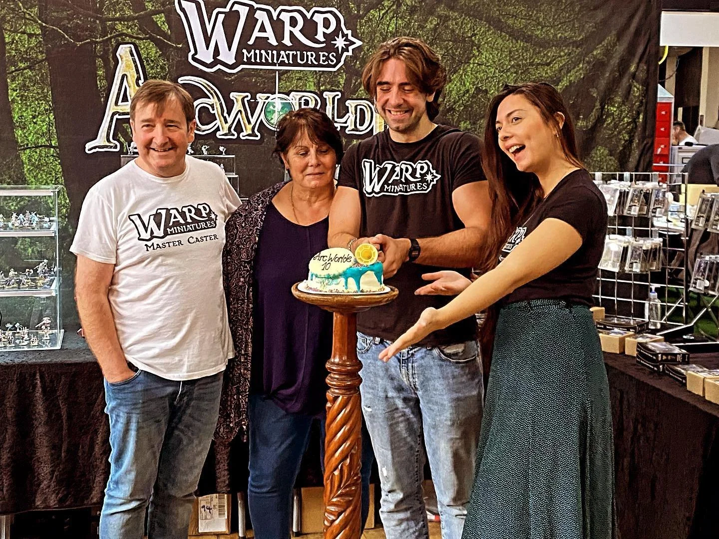 Great first morning at @warpminiatures #arcworlde weekender! 10 years of Arcworlde!