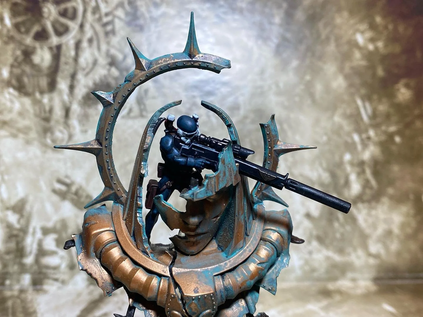 An afternoon painting and my #vindicareassassin #operativeumbralsix is done! 

I chickened out of the adaptive camo in the end&hellip;perhaps another time!

#thehobbybutterflies #hobbybutterflies #30k #horusheresy #hardforheresy #heresyisdead #heresy