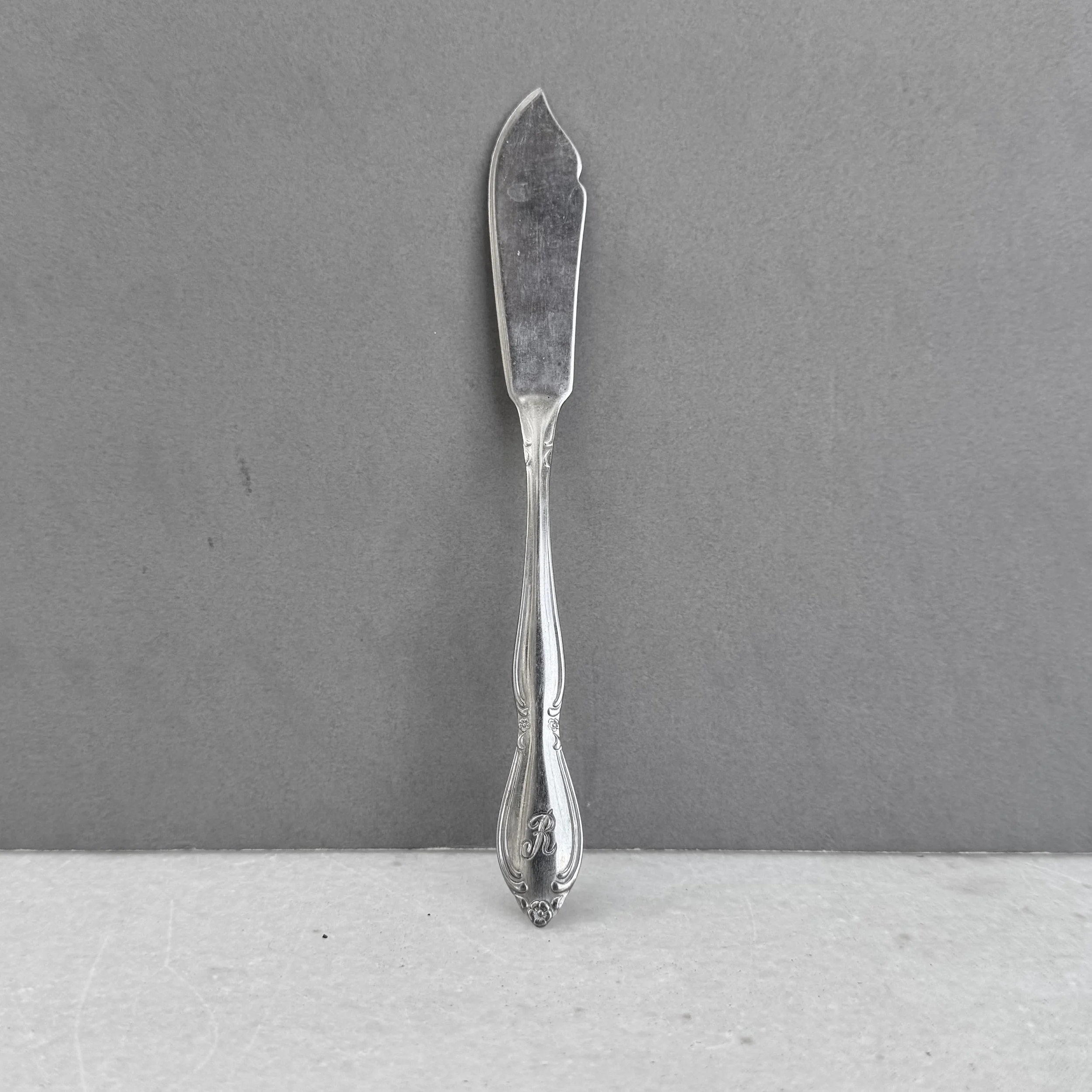 Vintage Stainless Steel 'R' Butter Spreader
