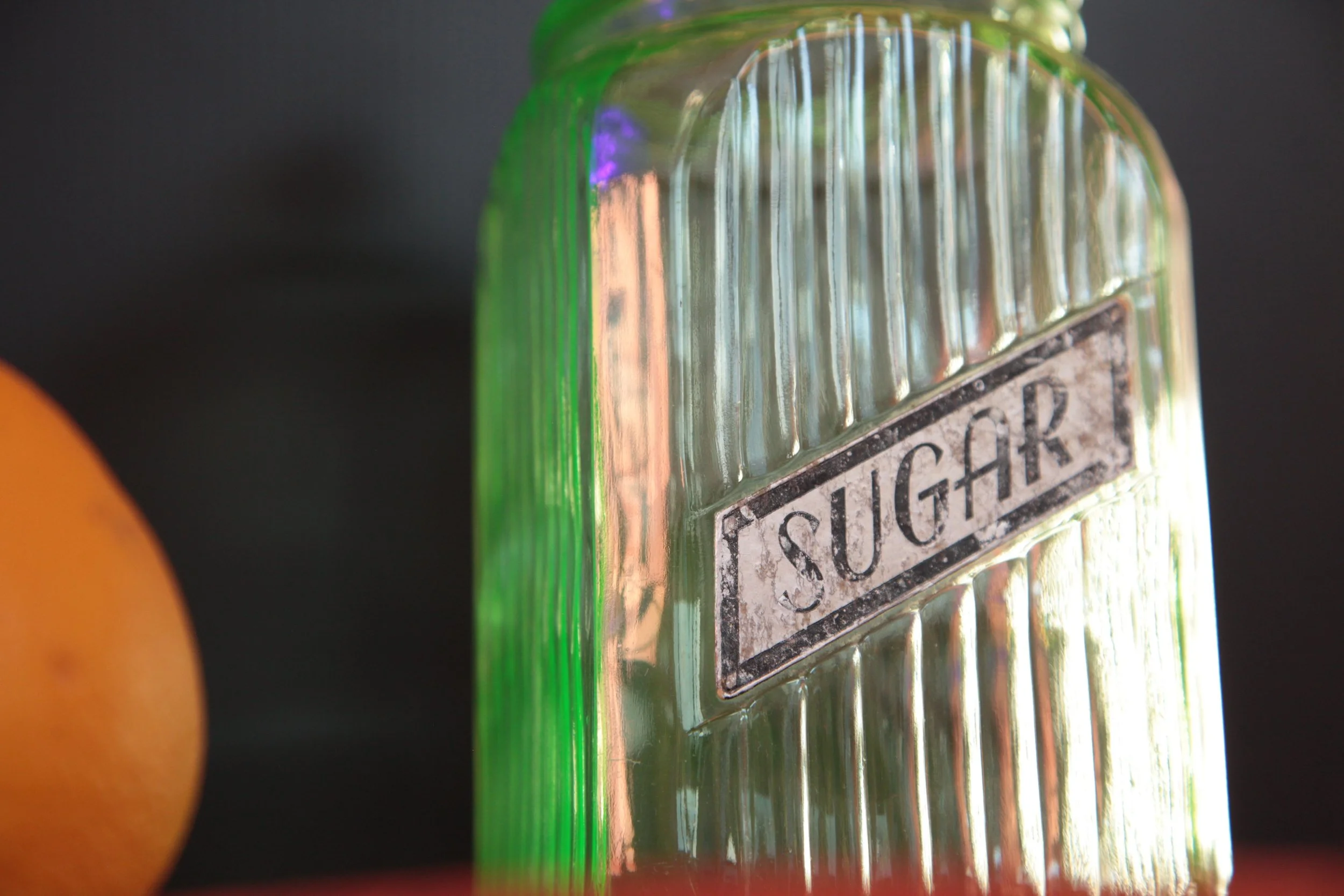 Uranium Sugar Dish Hoosier — Seasoned experienced cookware