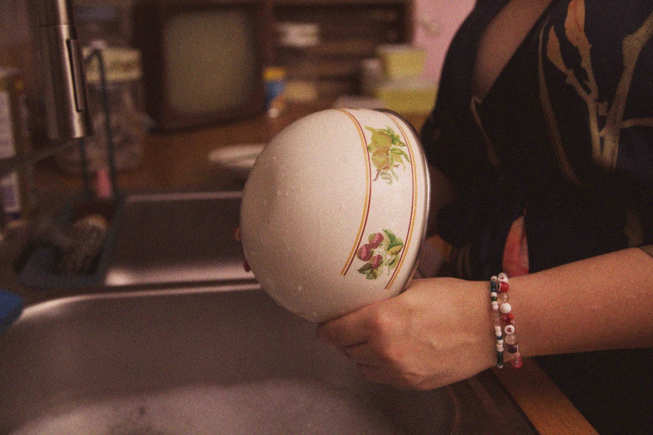 1970's Fruit Enamel Mixing Bowl