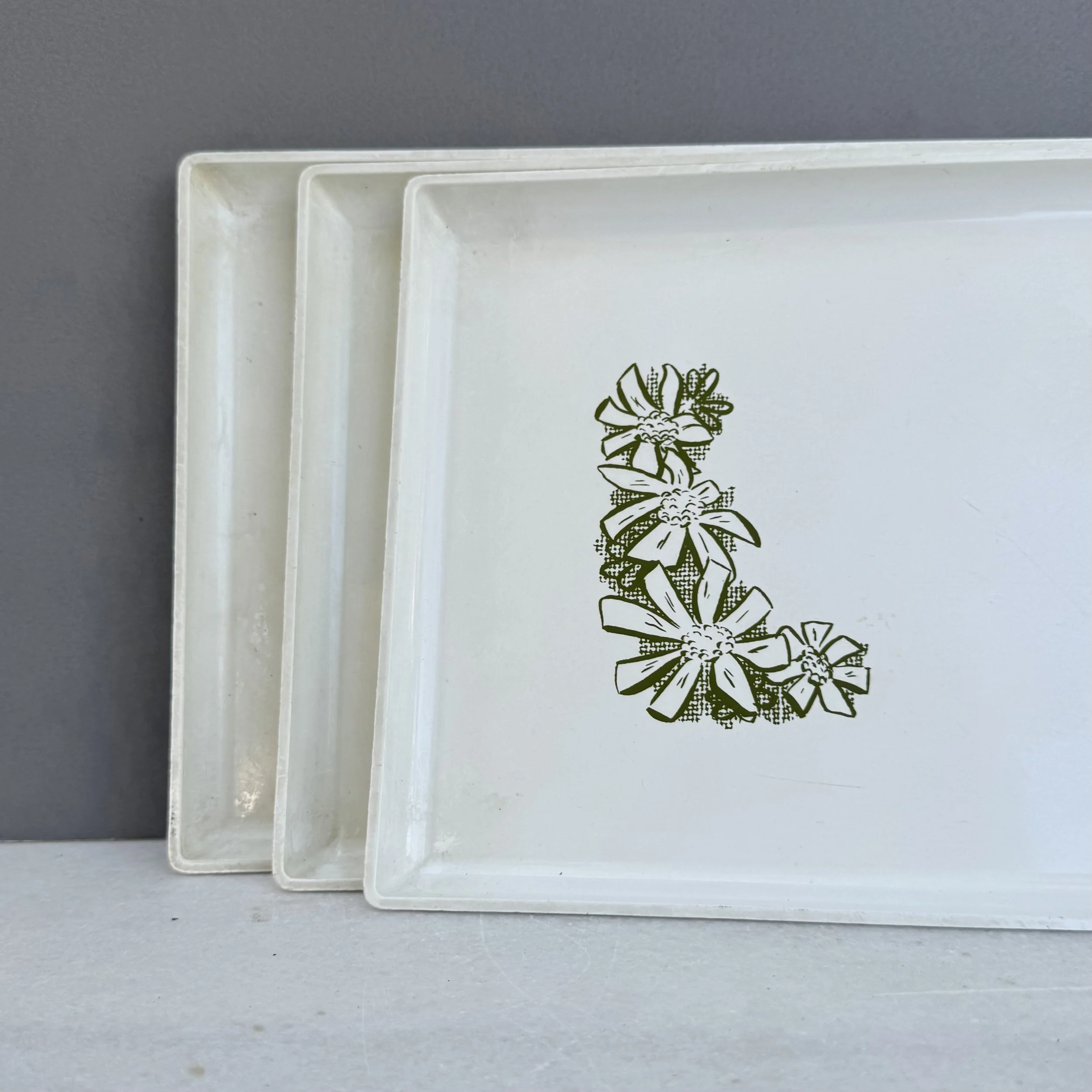 MCM 'West Bend' Melamine Serving Trays