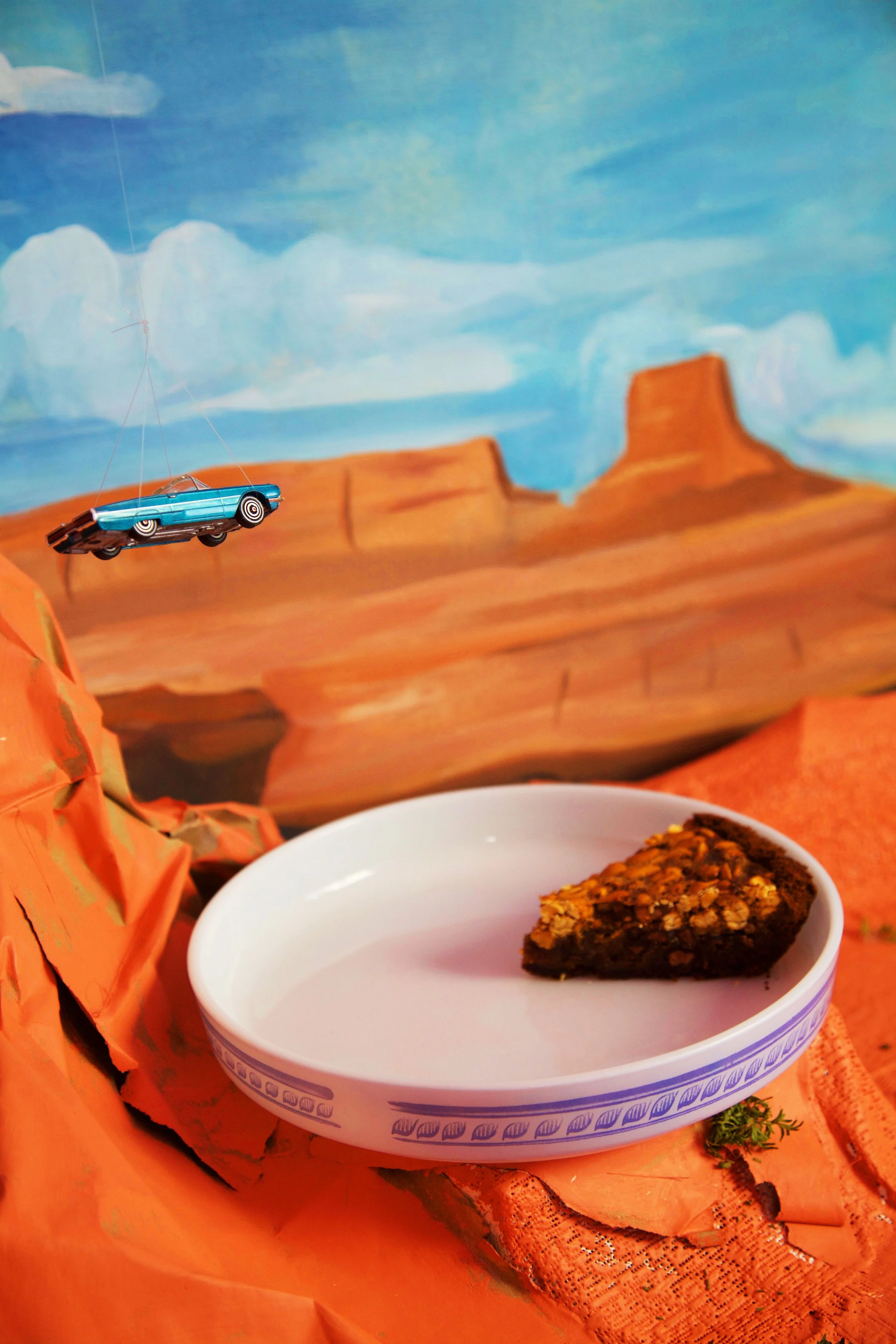 1960's 'Pyrex' Brittany Blue Quiche Dish