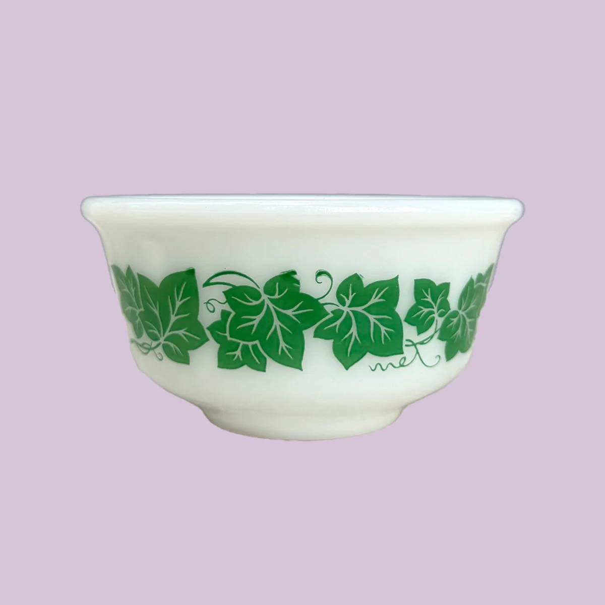 Green Ivy Pyrex Small Bowl