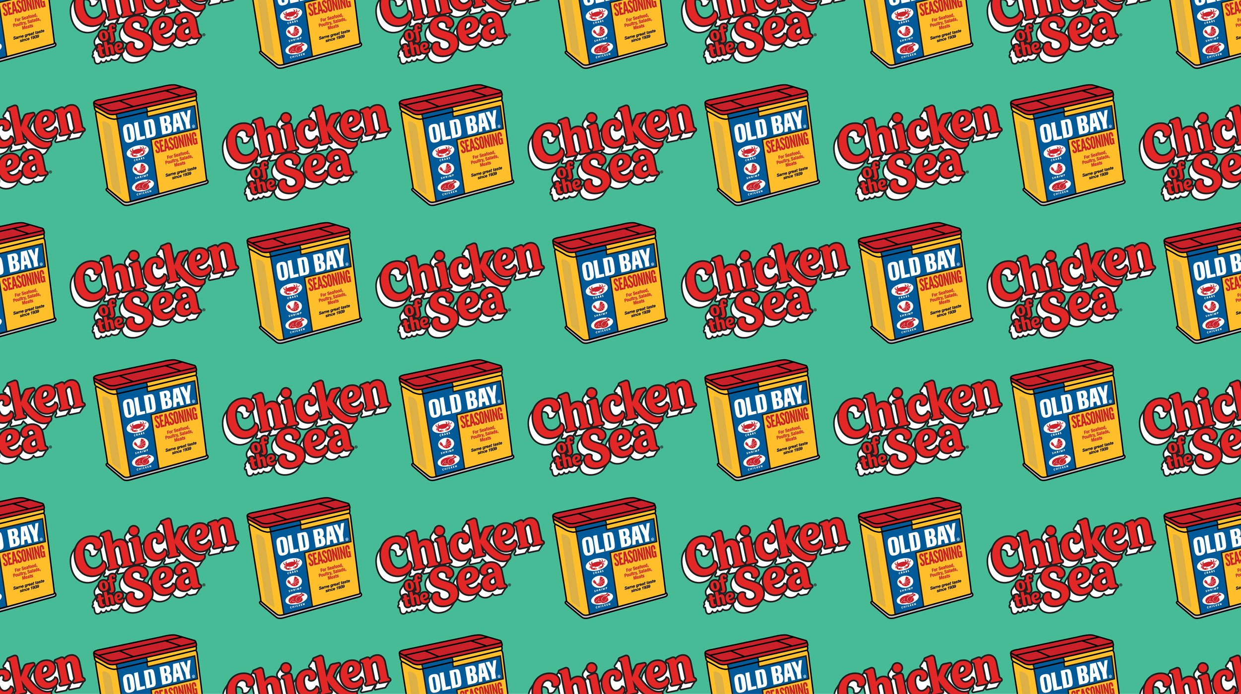 Chicken of the Sea Wild Caught Light Tuna with Old Bay Seasoning Can illustration