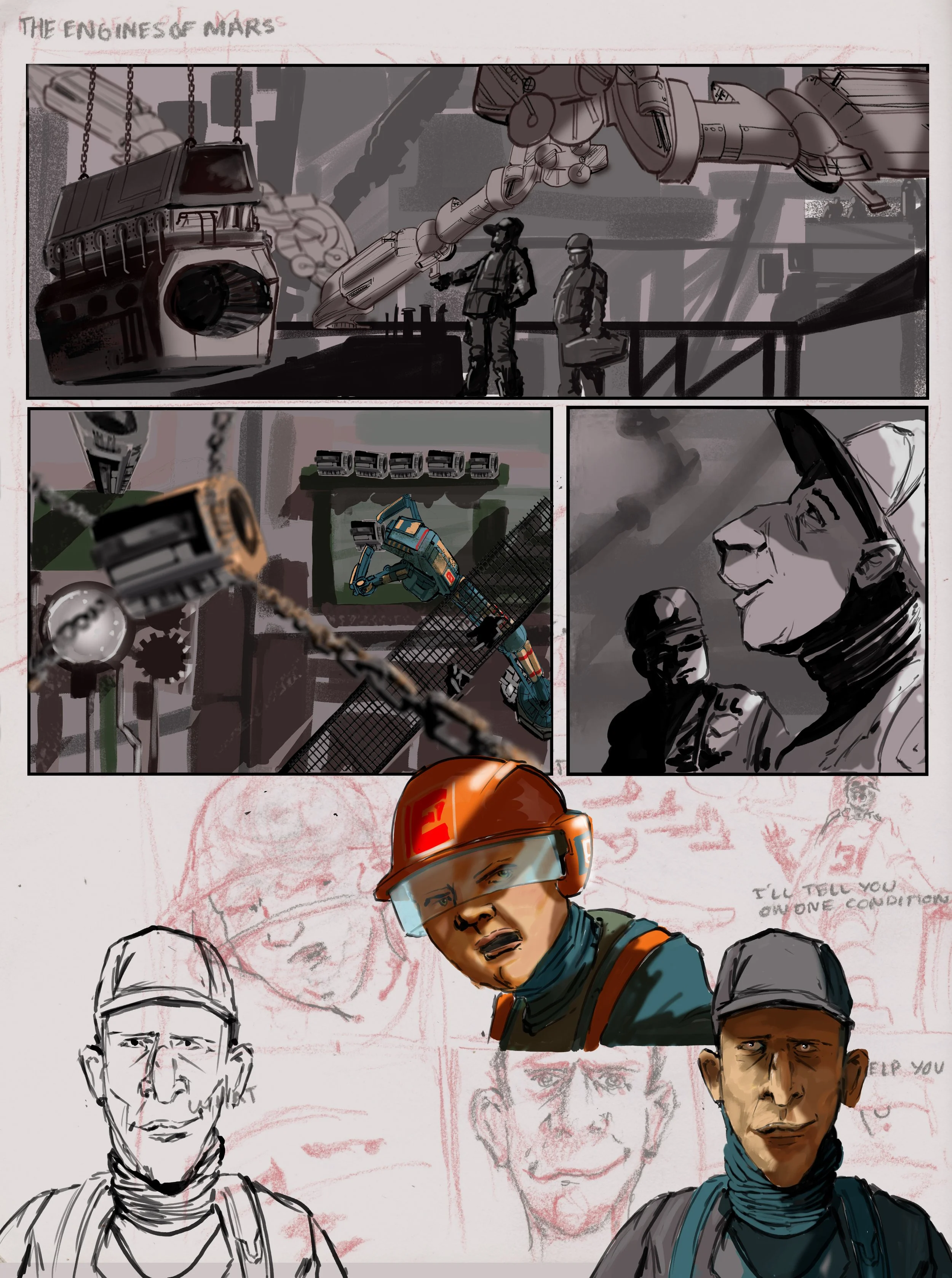 Playing with an old sketchbook