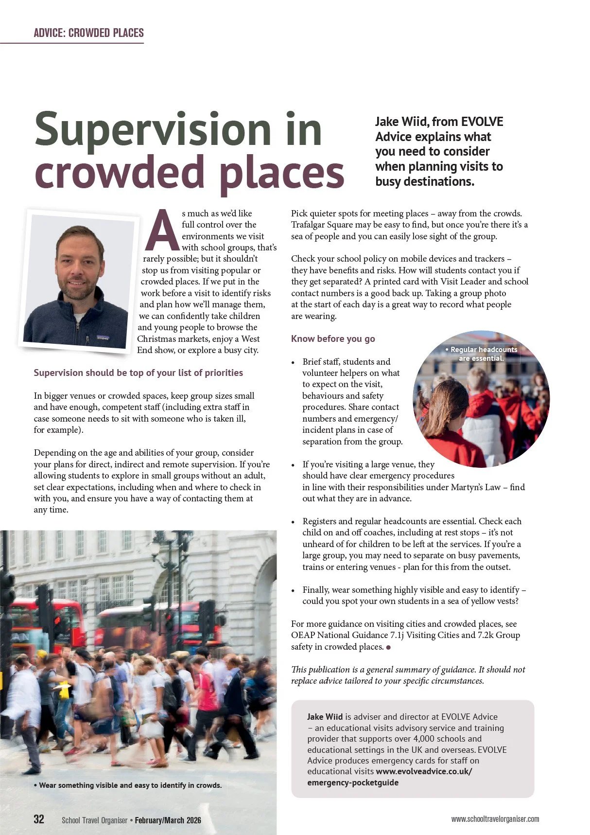 School Travel Organiser March 2026