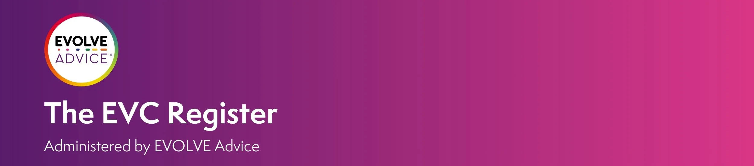 The EVC Register badge download — EVOLVE Advice
