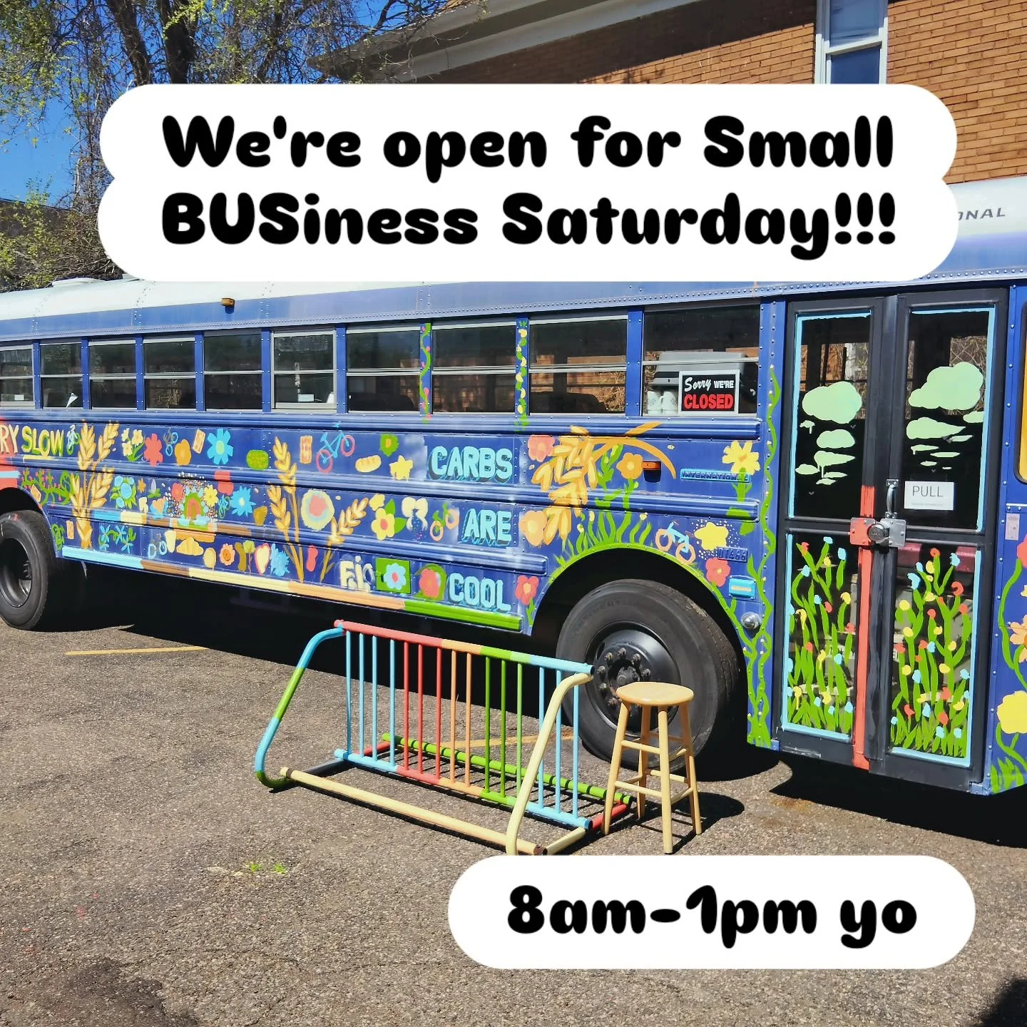 It's Small Business Saturday this weekend so swing buy, grab some locally focused bread made by St Paul folks* and keep your dollars in the community.

Here's a handy dandy list of other local places we think are pretty neat that you can give some ex