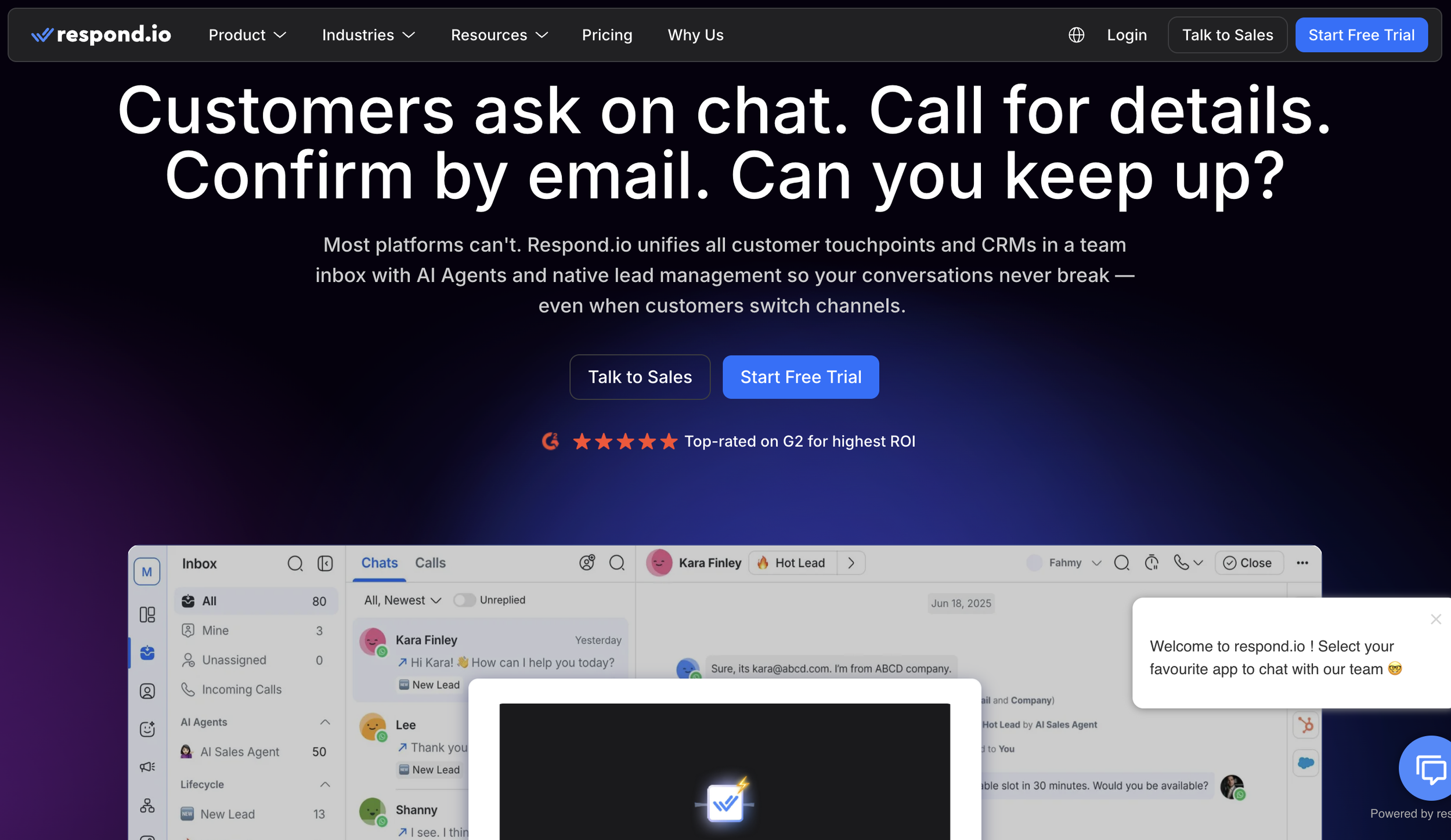Respond.io WhatsApp CRM